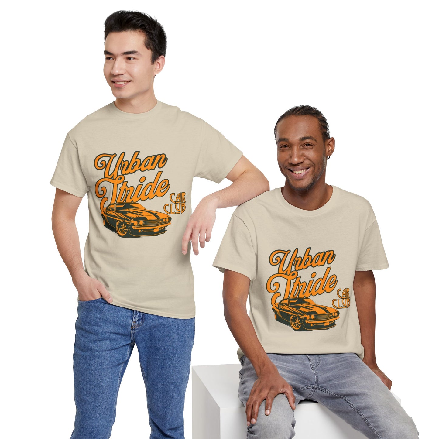 T-shirt con scritta "Urbanstride car club"