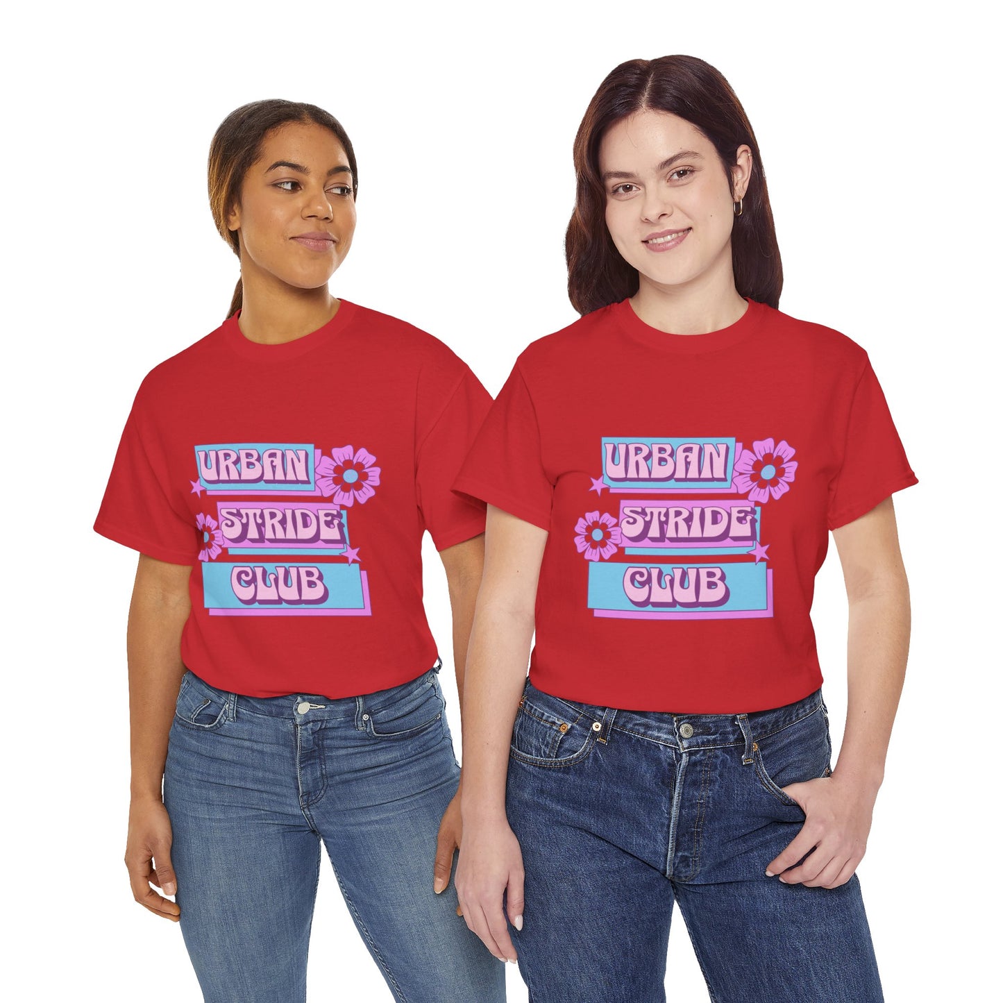 T-shirt con scritta "Urbanstride club"