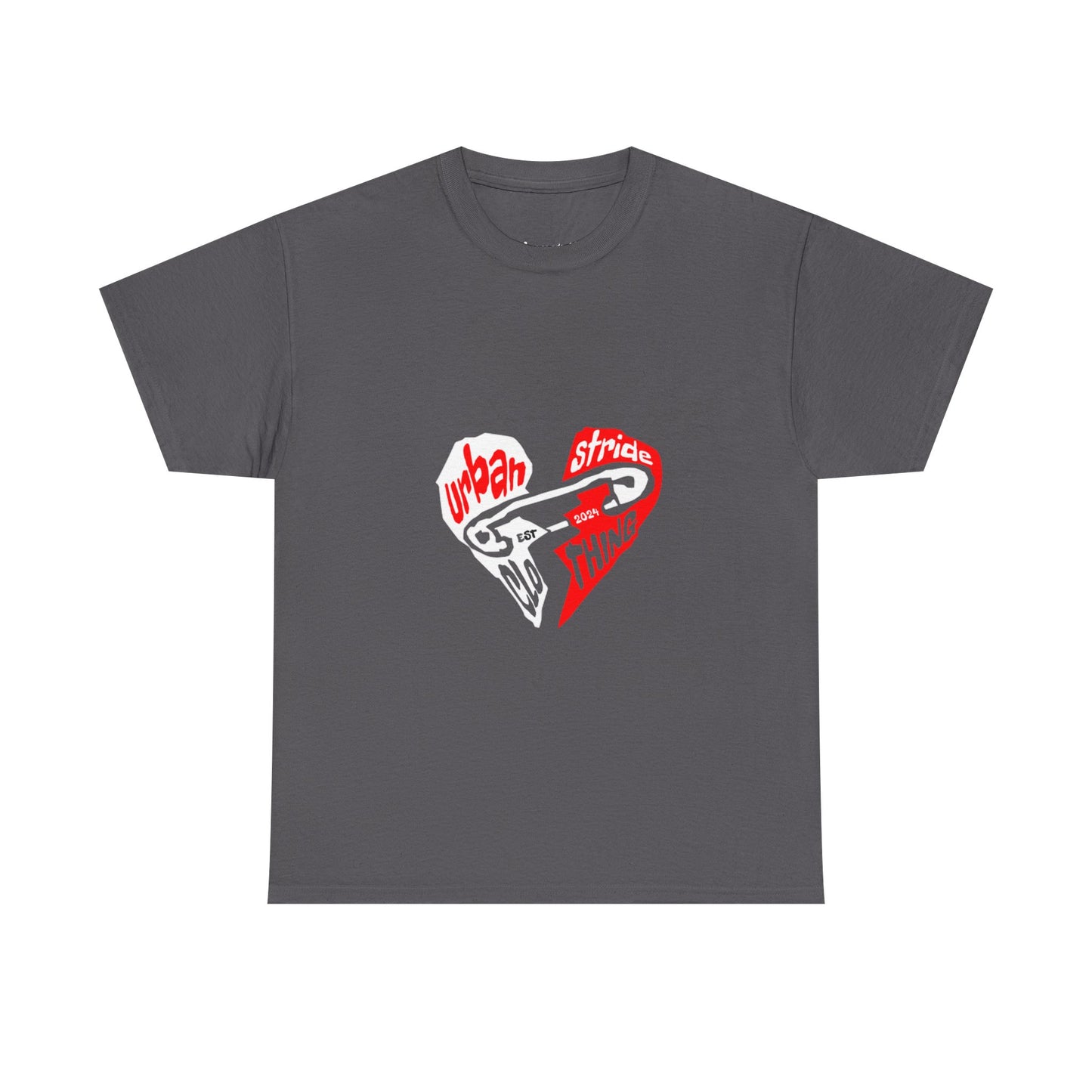 T-shirt con disegno cuore spezzato