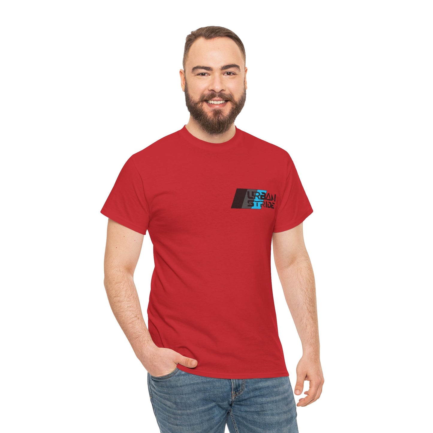 T-shirt con scritta "urbanstride " stile sportivo