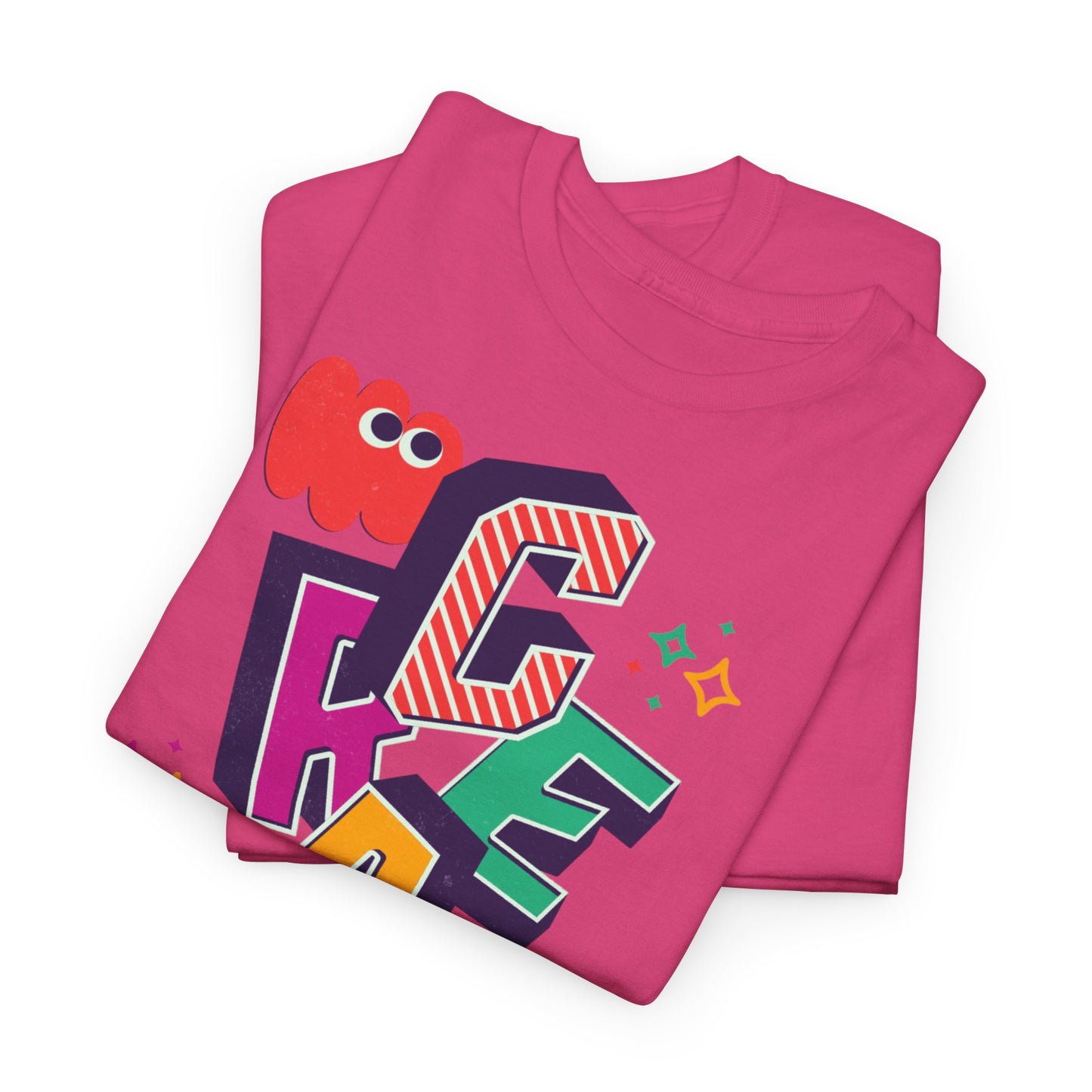 T-shirt con scritta "Create your magic"