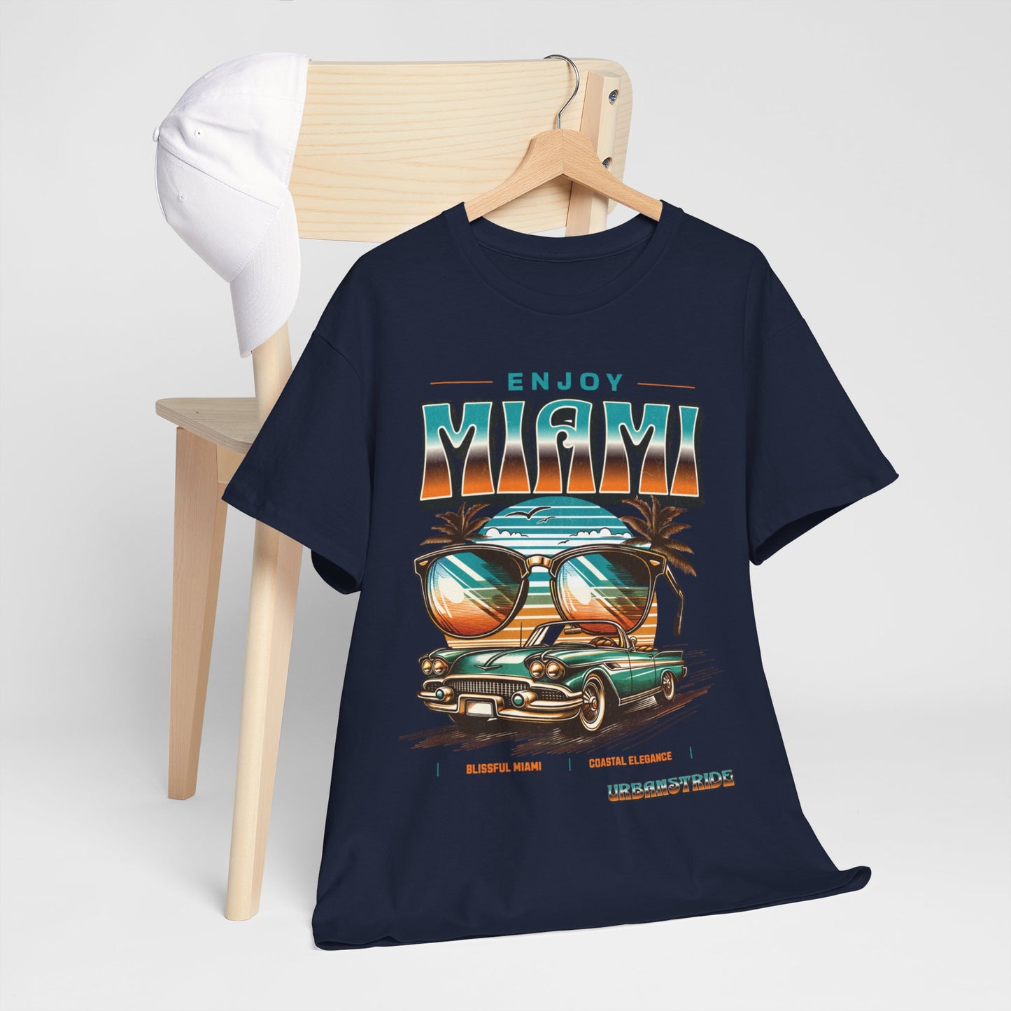 T-shirt con scritta" Enjoy Miami "