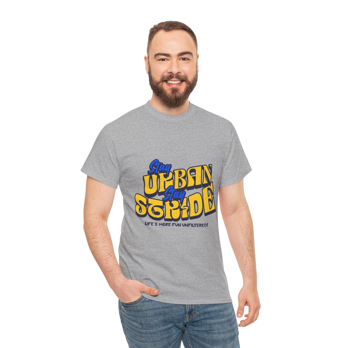 T-shirt con scritta Stay urban Stay stride