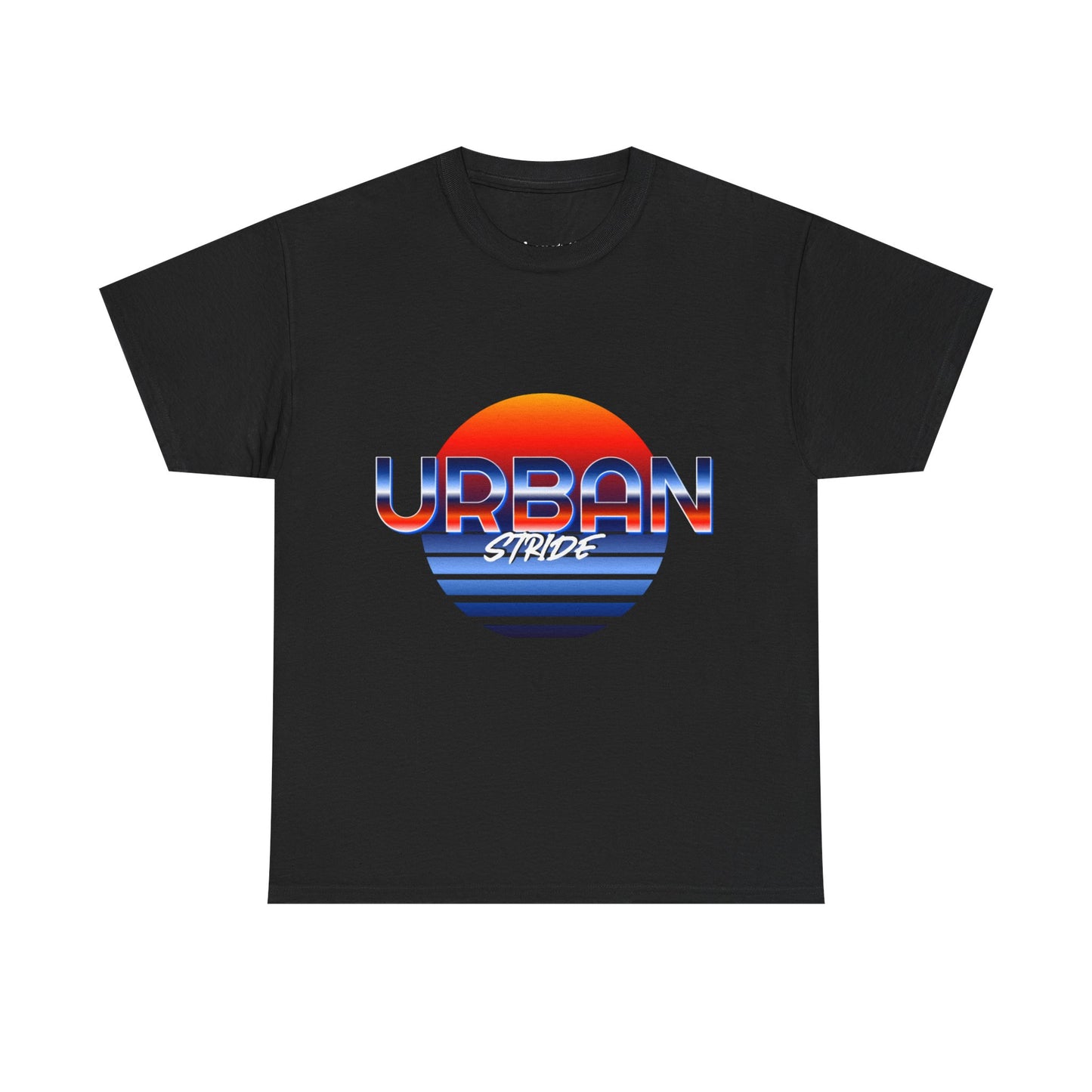 T-shirt con scritta "urbanstride" soleggiata