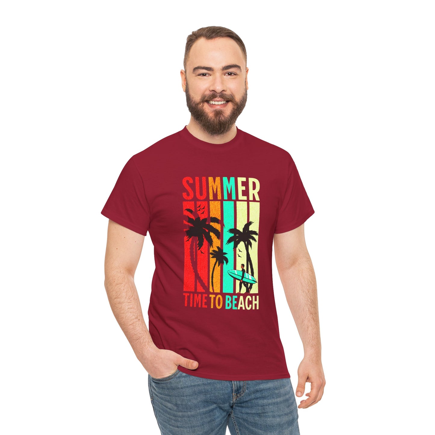T-shirt con scritta " Summer time to the beach "