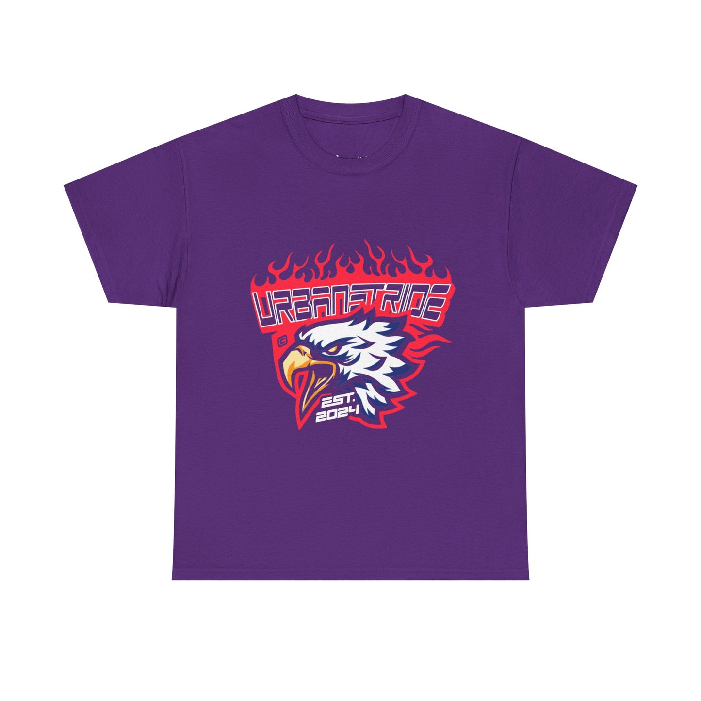 T-shirt con scritta "Urbanstride" e aquila