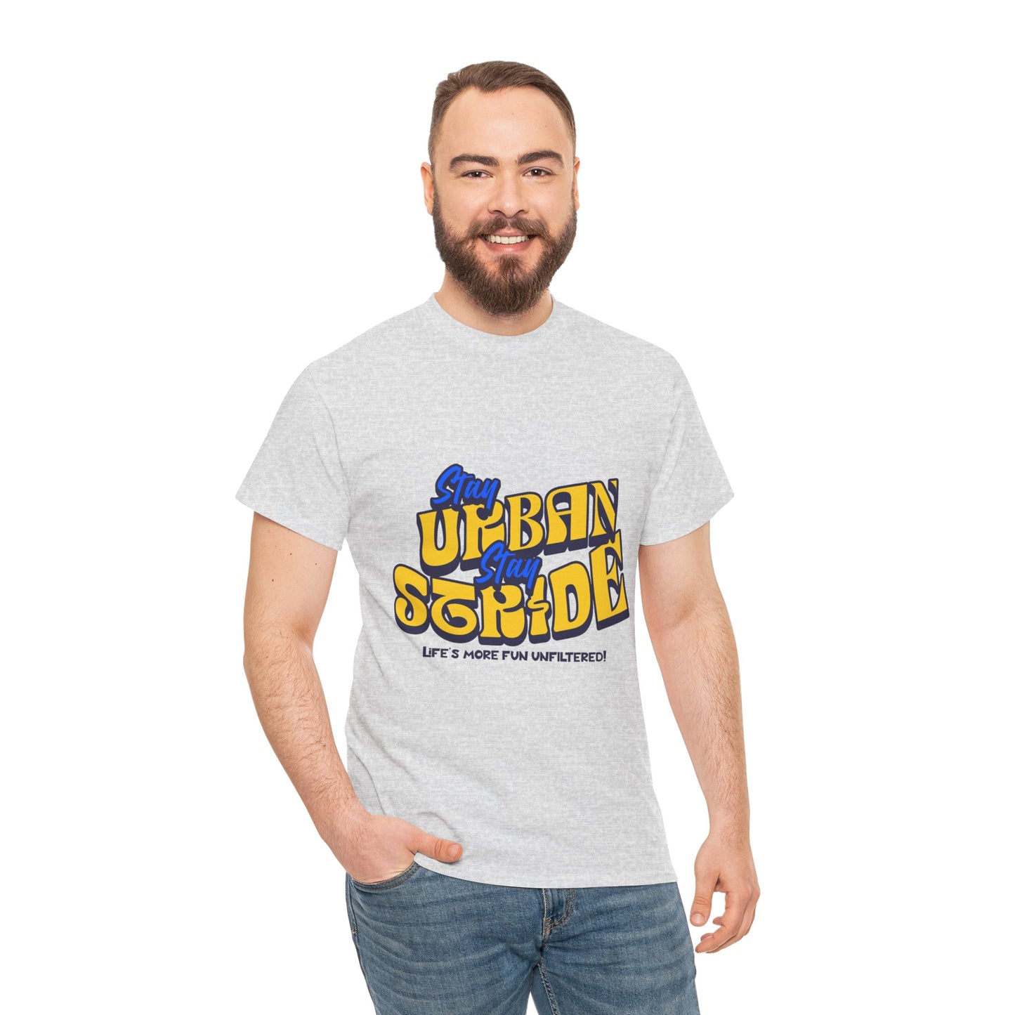 T-shirt con scritta Stay urban Stay stride