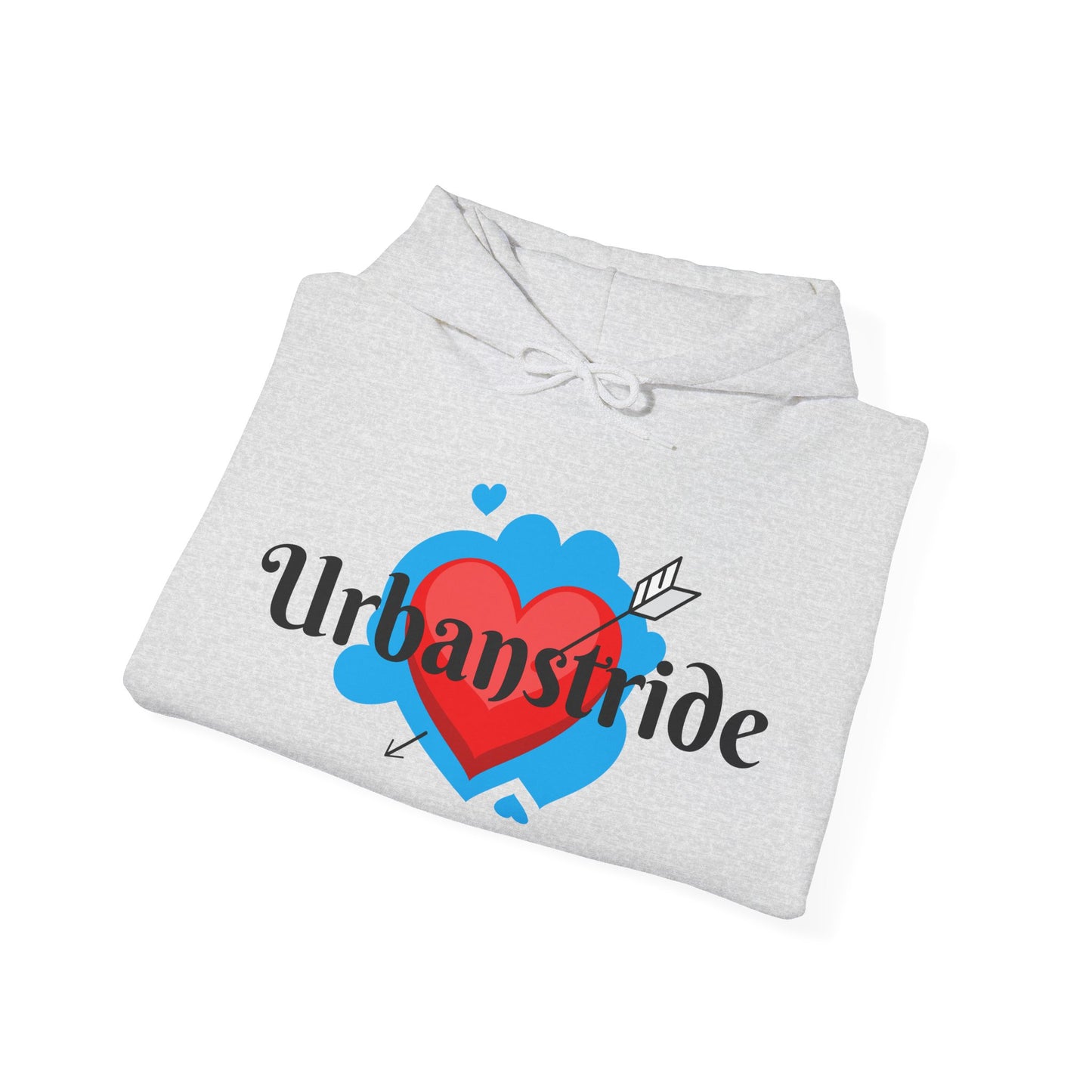 Felpa con logo "URBANSTRIDE" e cuore