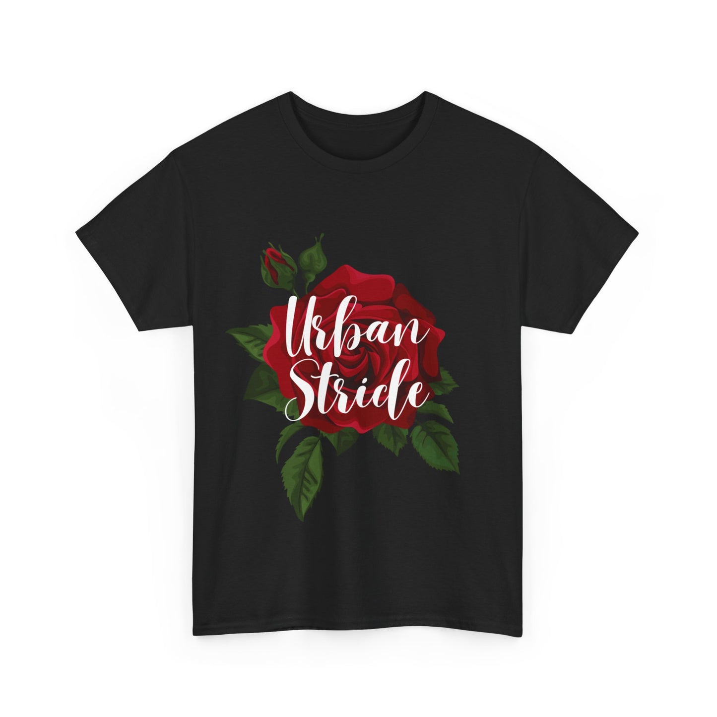 T-shirt con scritta "UrbanStride Vintage Flower