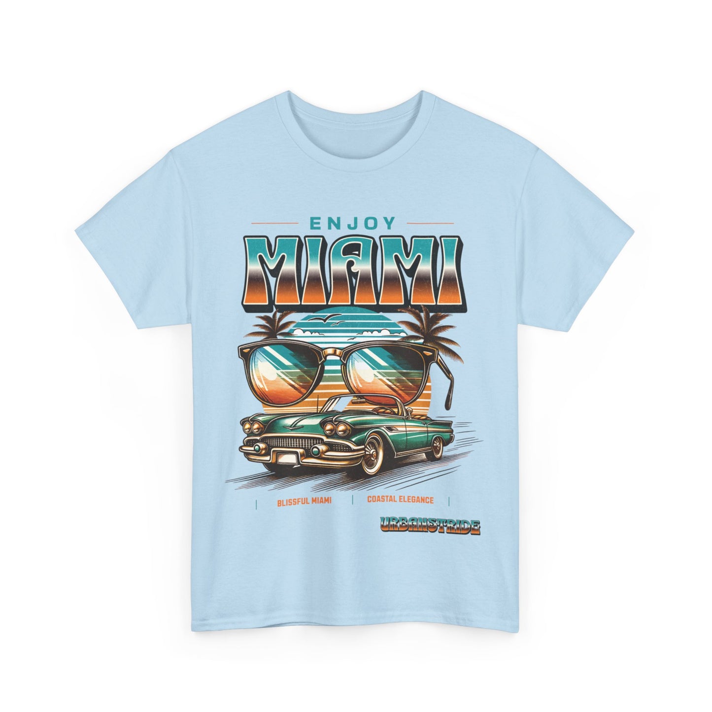 T-shirt con scritta" Enjoy Miami "