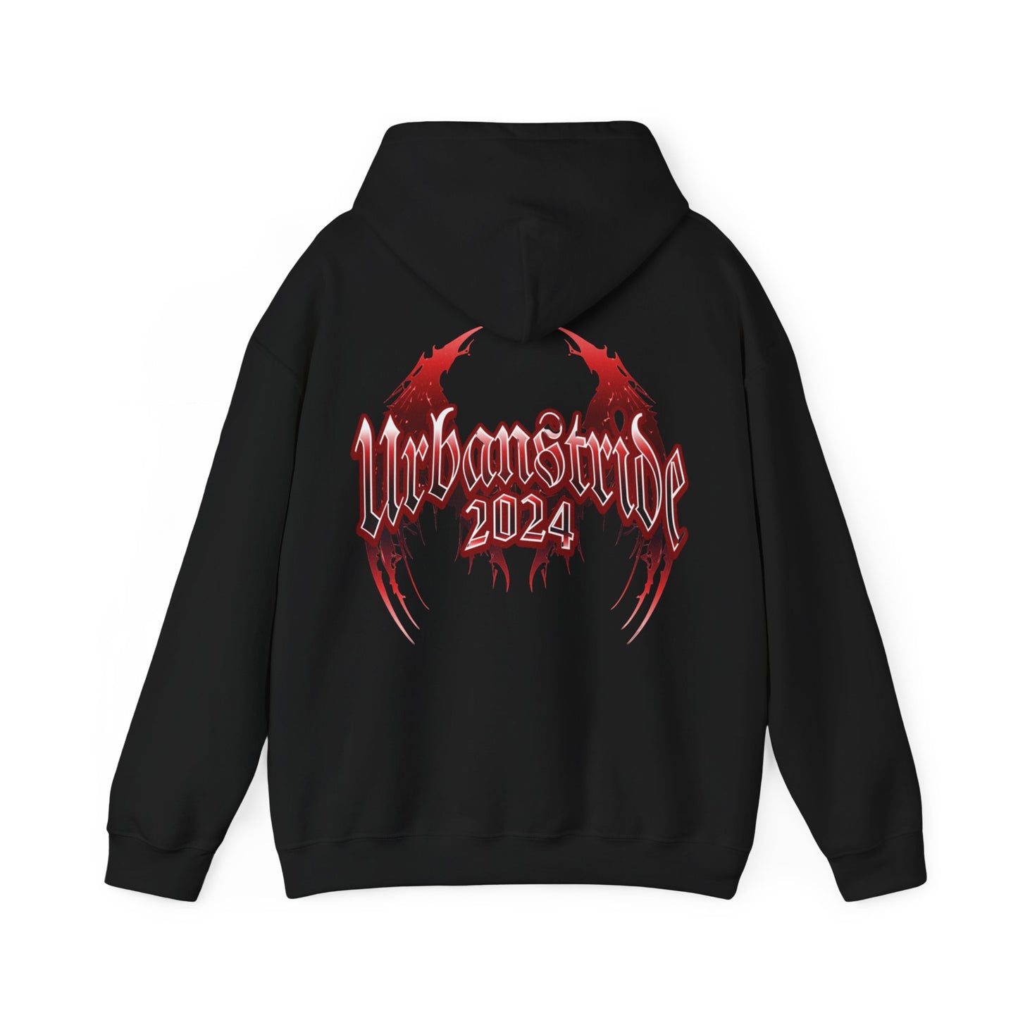Felpa con scritta "Urbanstride 2024" red wings