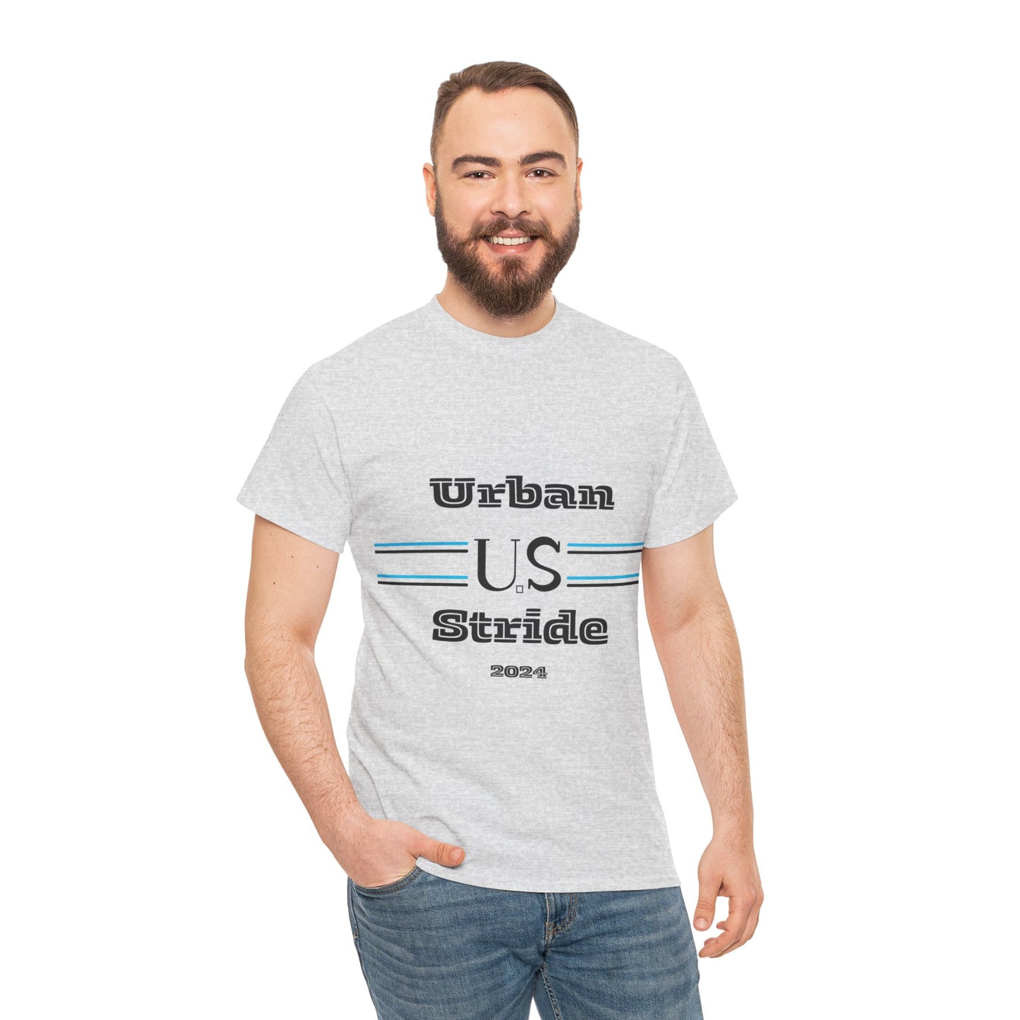 T-shirt con scritta "urbanstride " abbreviata U.S