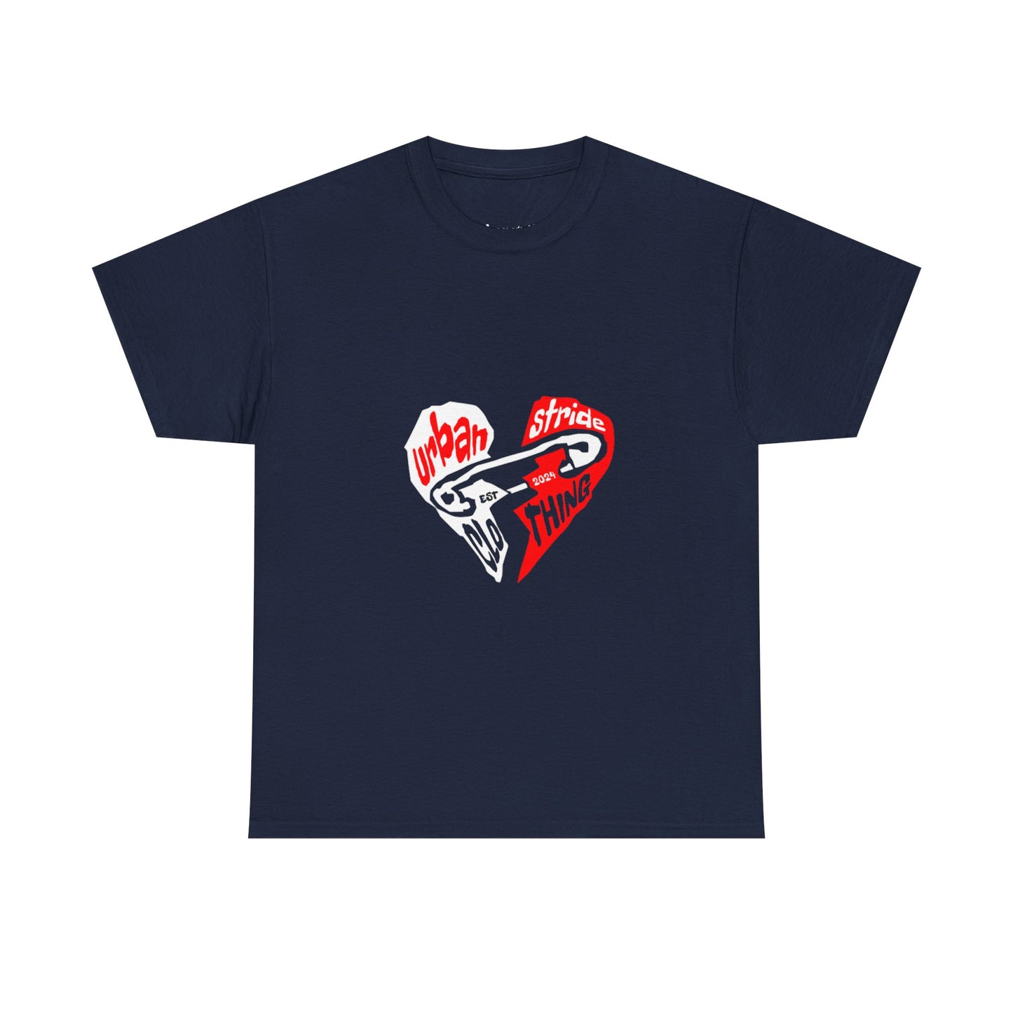 T-shirt con disegno cuore spezzato