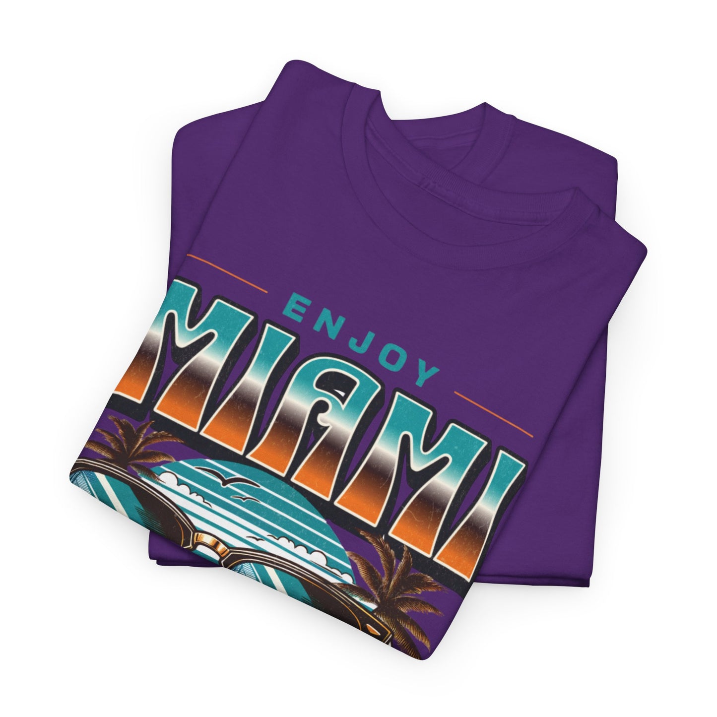T-shirt con scritta" Enjoy Miami "