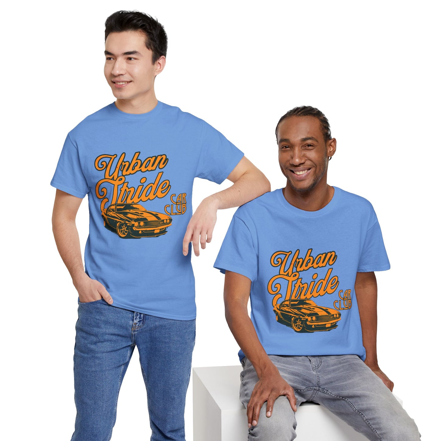 T-shirt con scritta "Urbanstride car club"