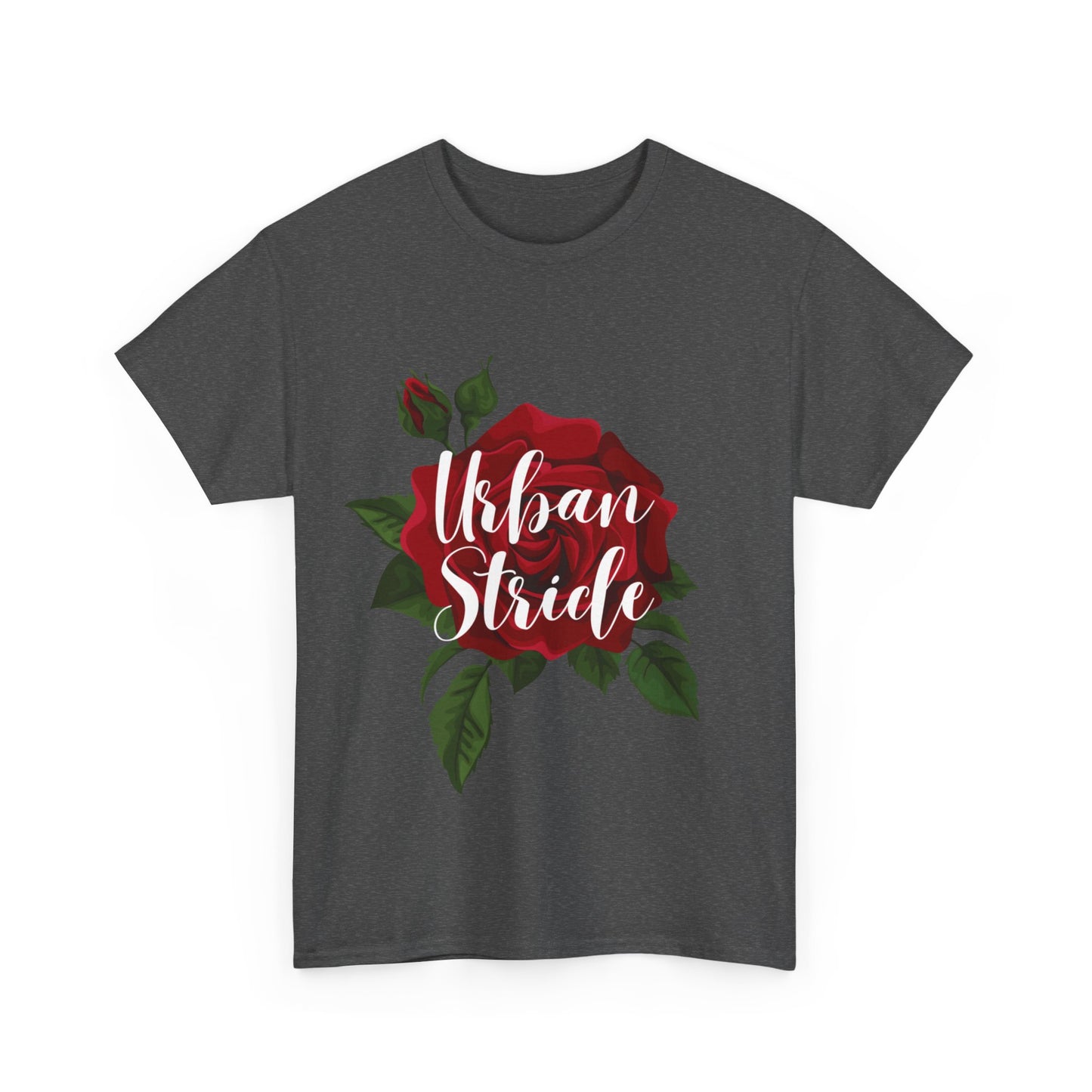 T-shirt con scritta "UrbanStride Vintage Flower