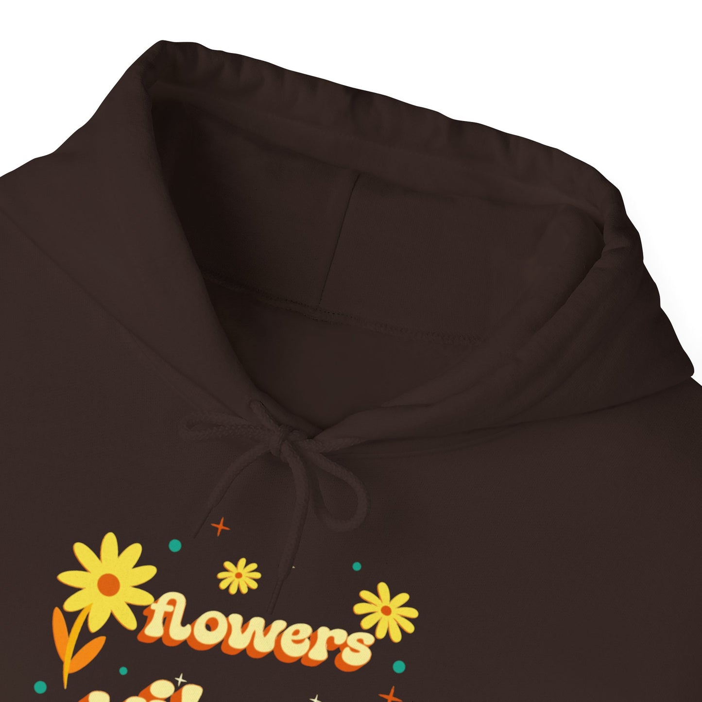 Felpa con scritta "Flowers vibes"