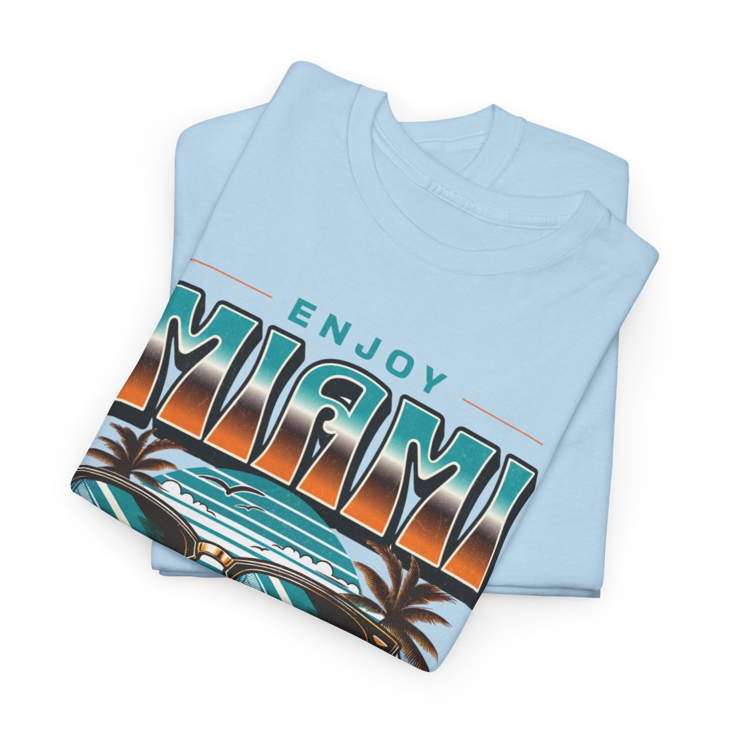 T-shirt con scritta" Enjoy Miami "
