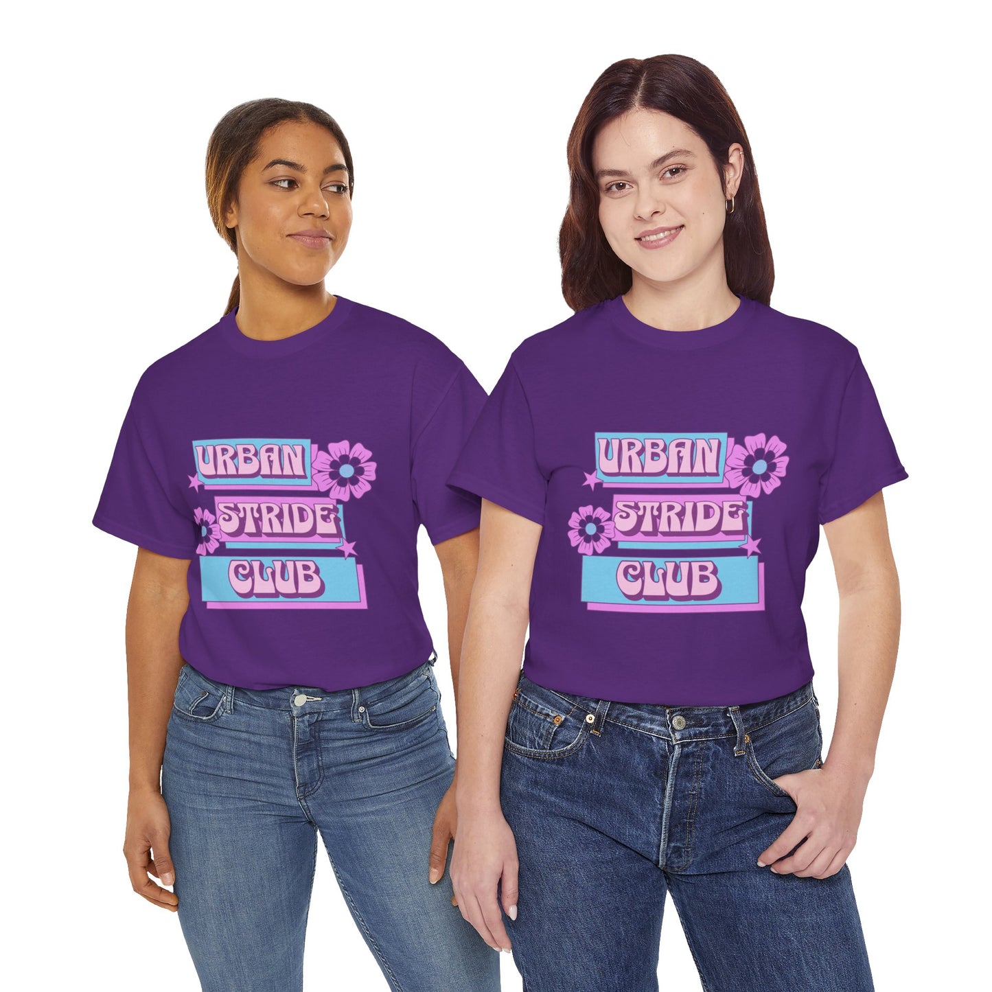 T-shirt con scritta "Urbanstride club"
