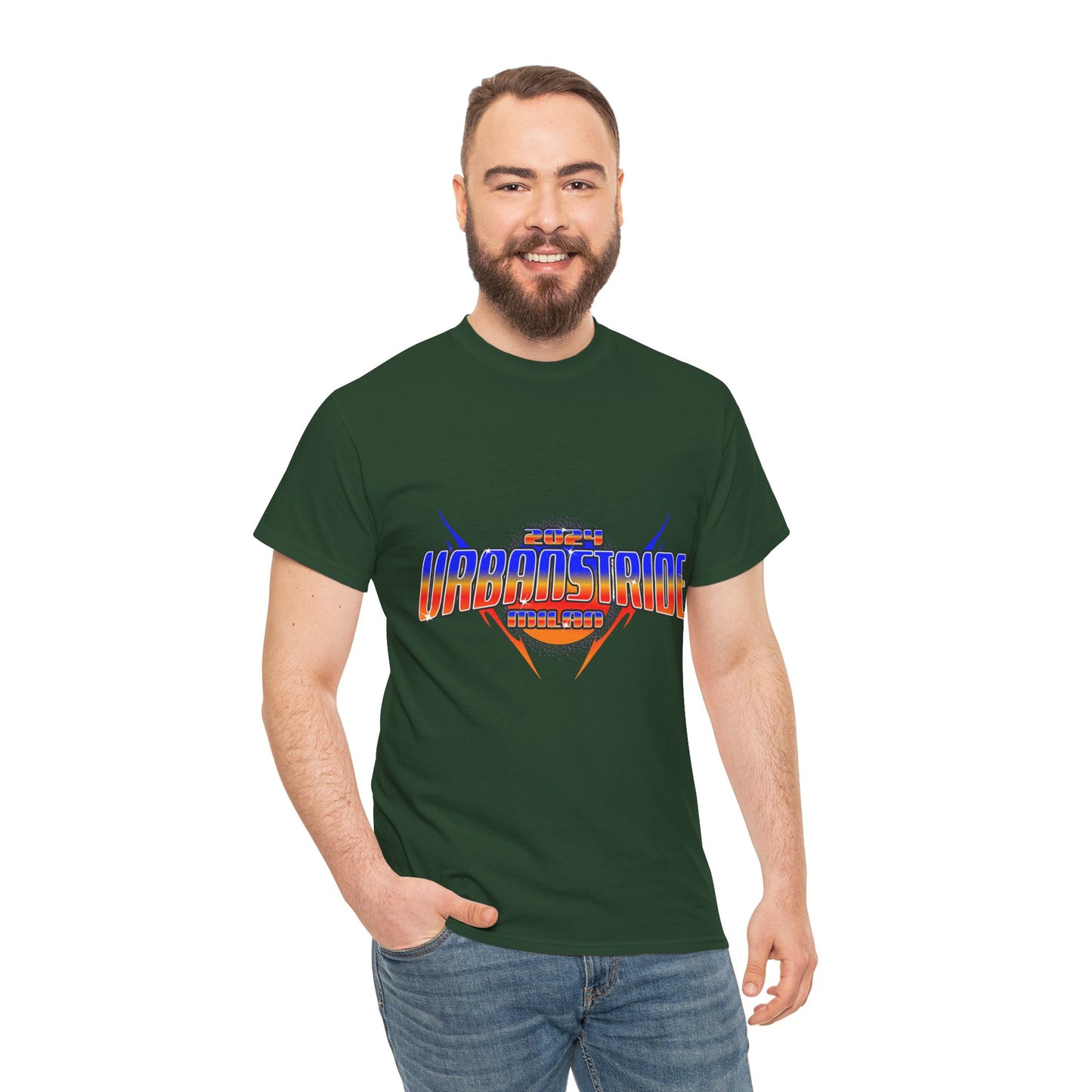 T-shirt con scritta "Urbanstride 2024 Italy"