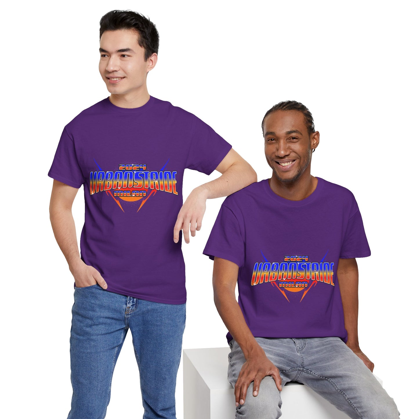 T-shirt con scritta "Urbanstride 2024 Italy"