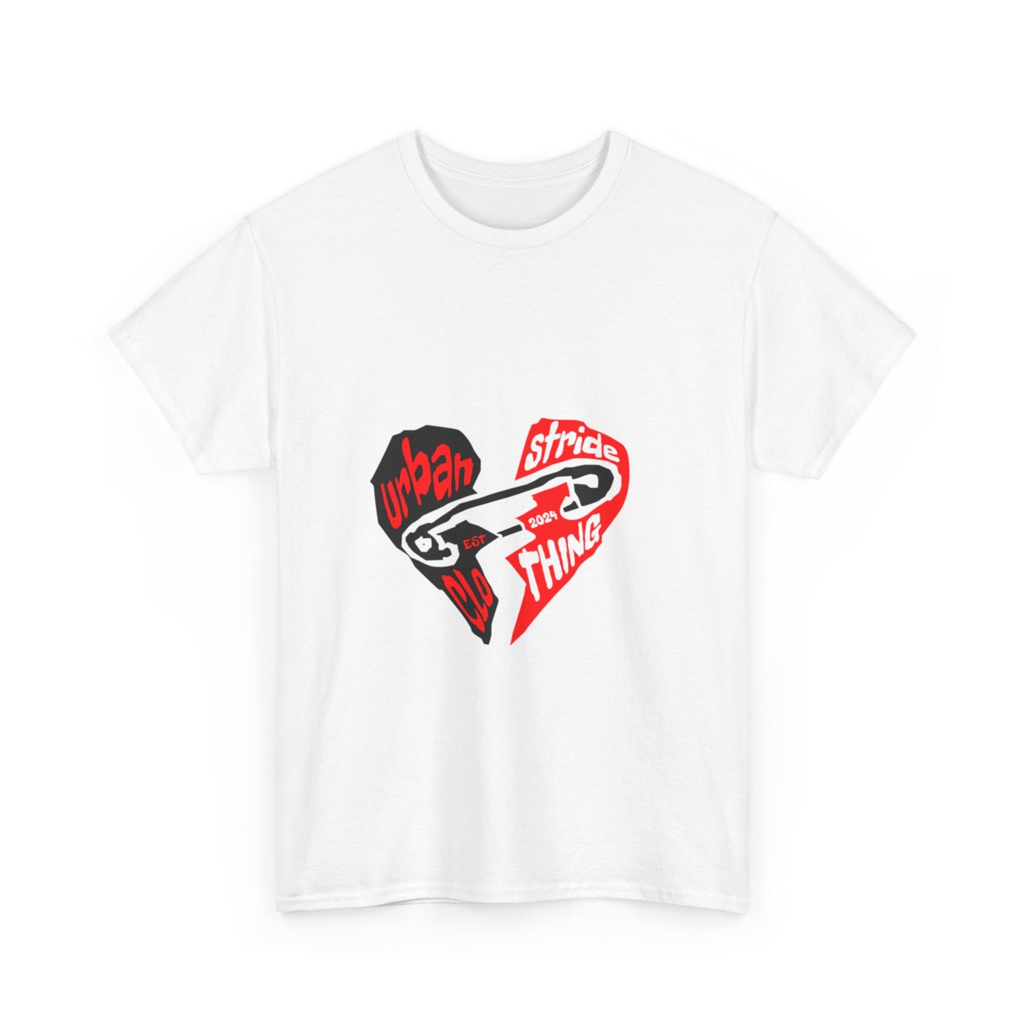T-shirt con disegno cuore spezzato