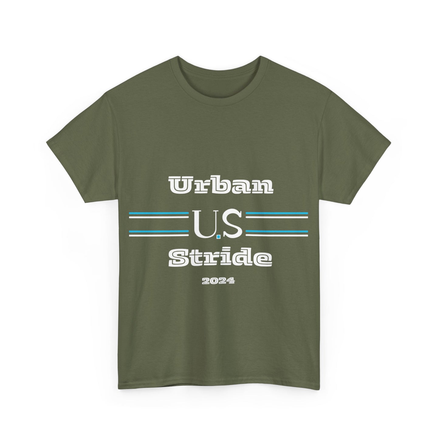 T-shirt con scritta "urbanstride " abbreviata U.S