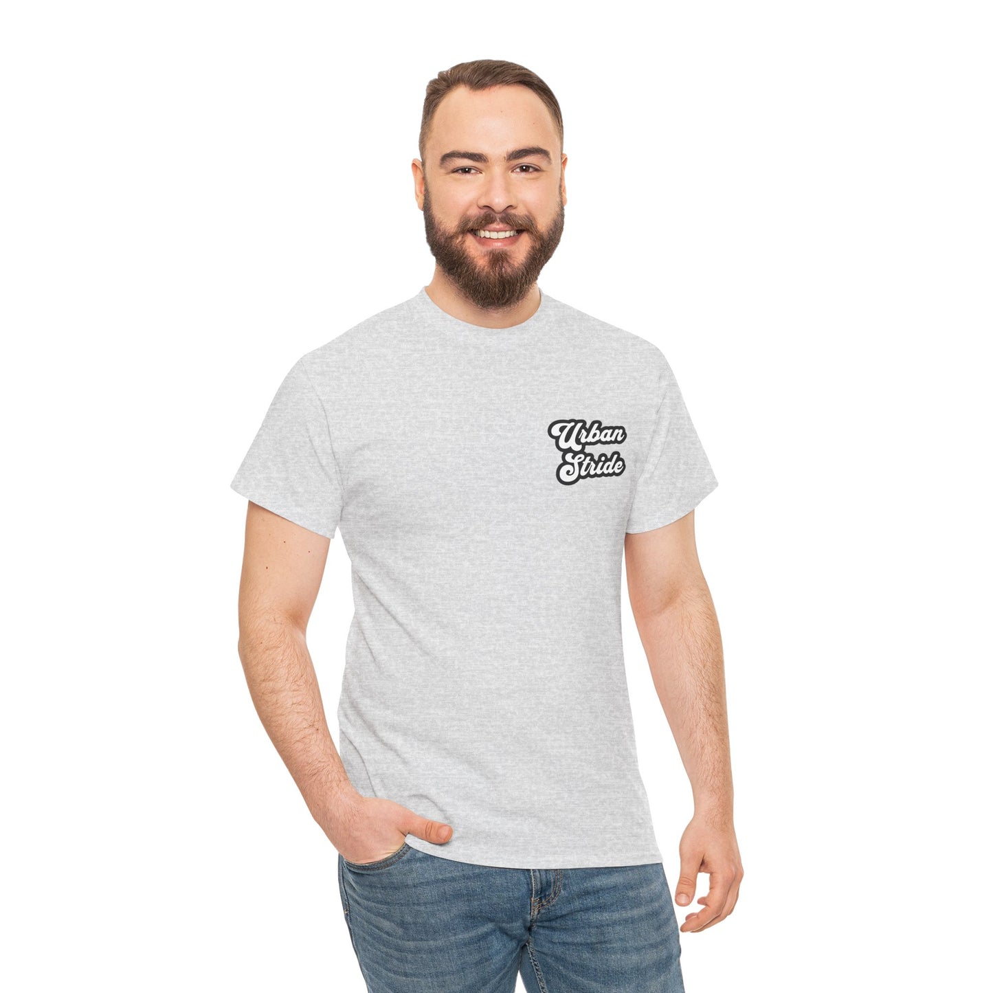 T-shirt con scritta "urbanstride " stile firma