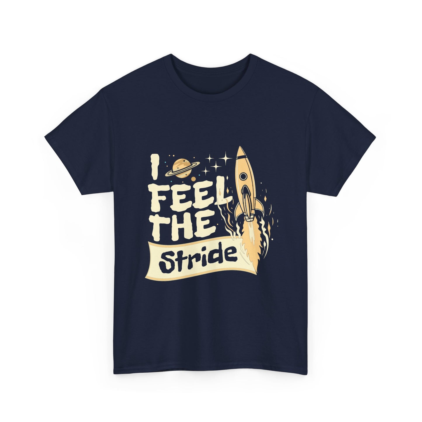 T-shirt con scritta "I feel the stride "