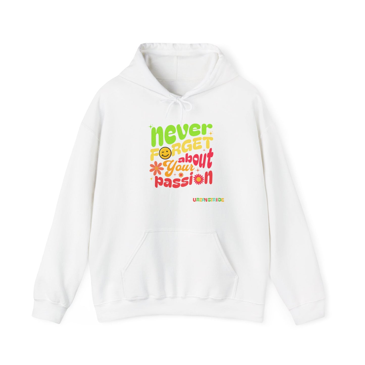 Felpa con scritta "Never forget about your passion"