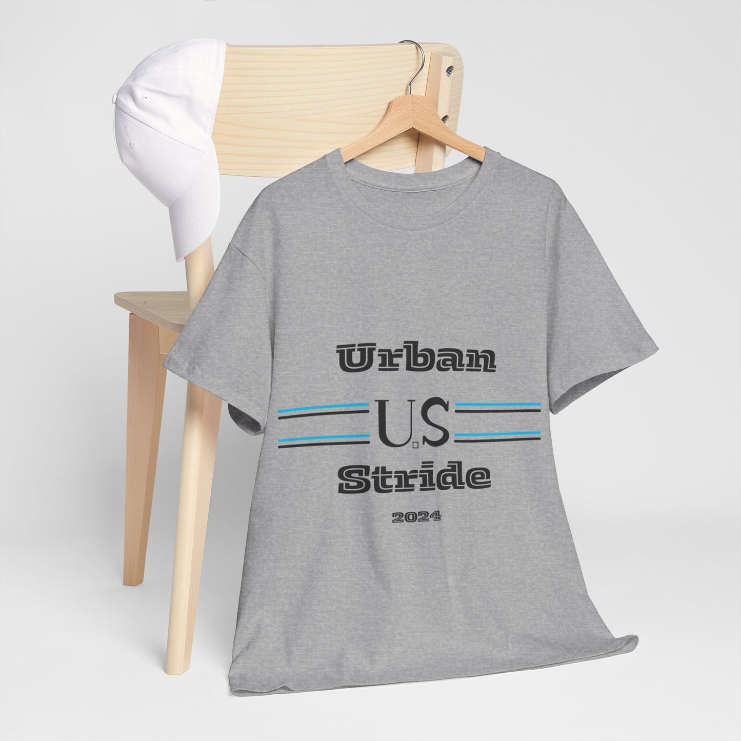 T-shirt con scritta "urbanstride " abbreviata U.S