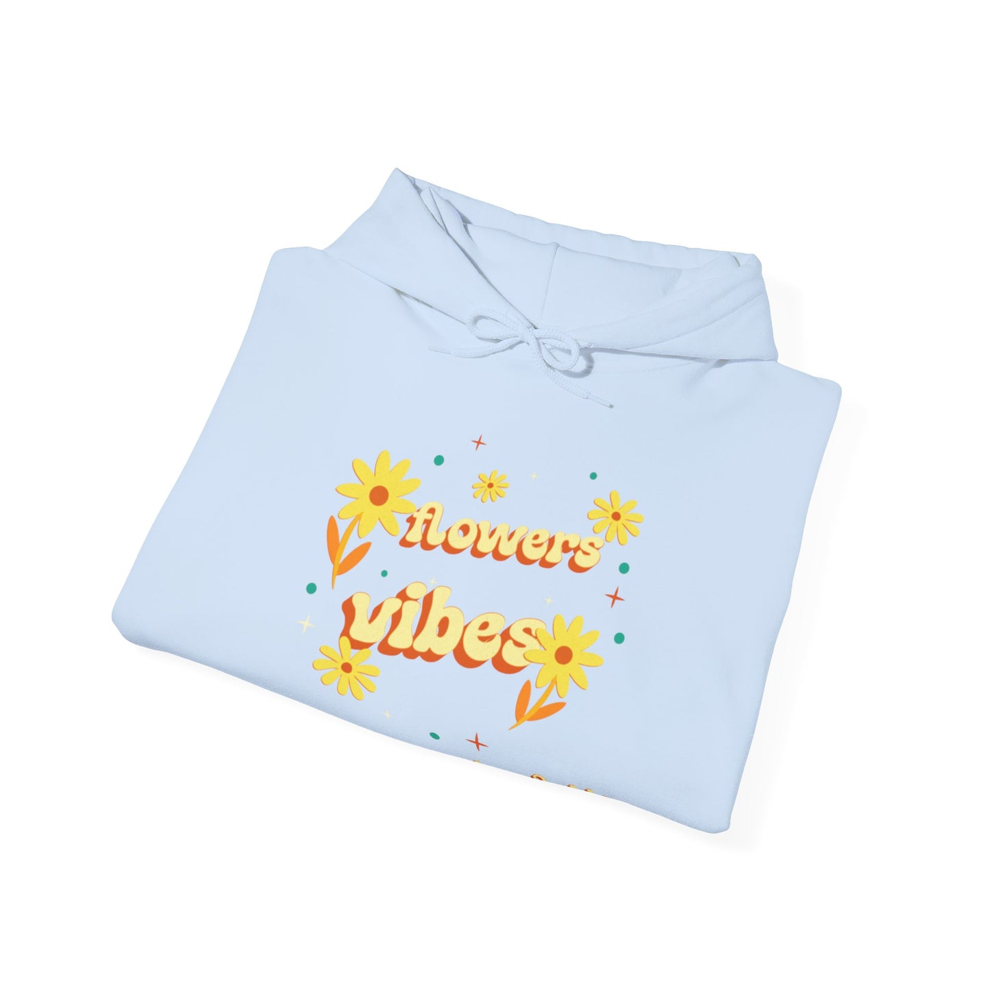 Felpa con scritta "Flowers vibes"
