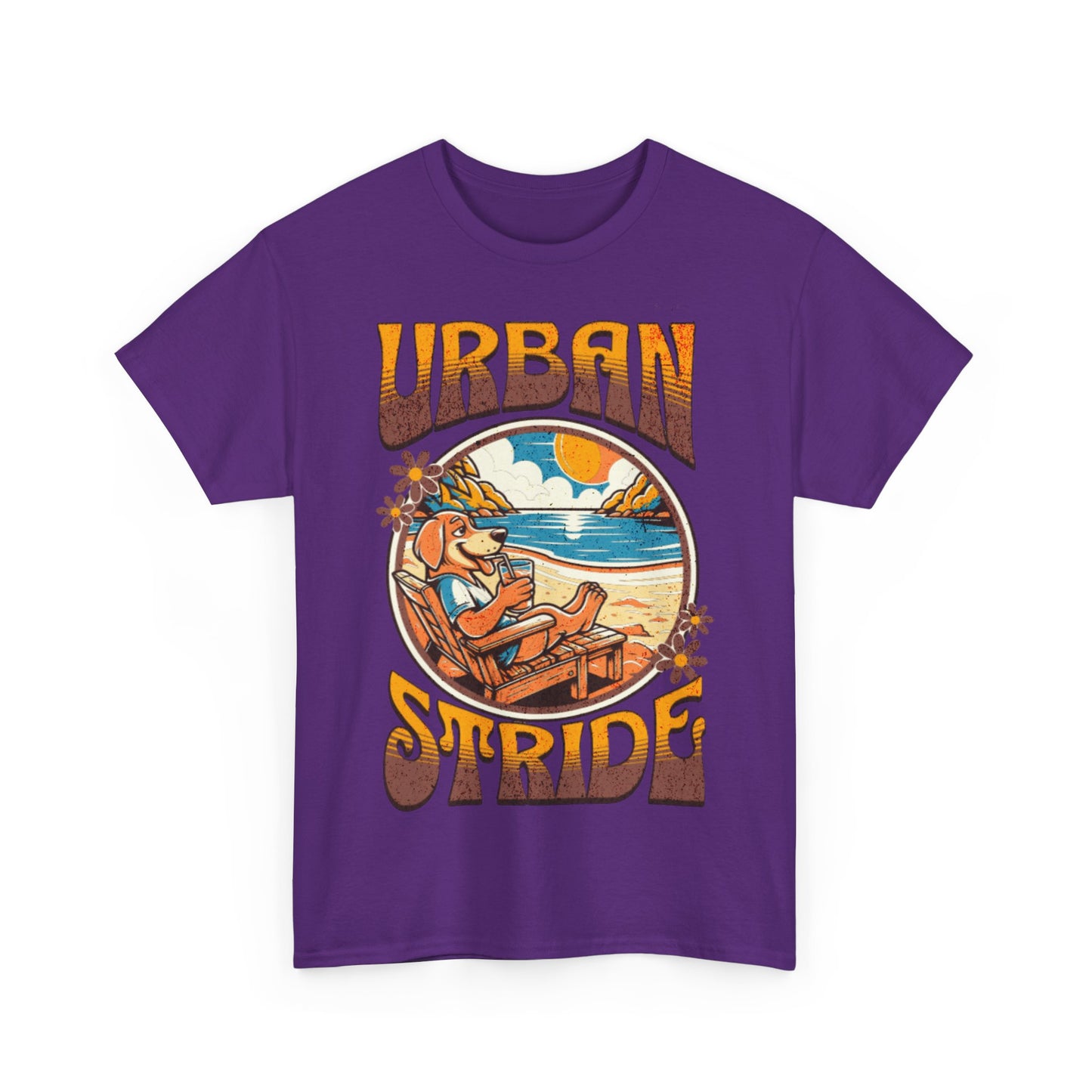 T-shirt con scritta "Urbanstride" e cane