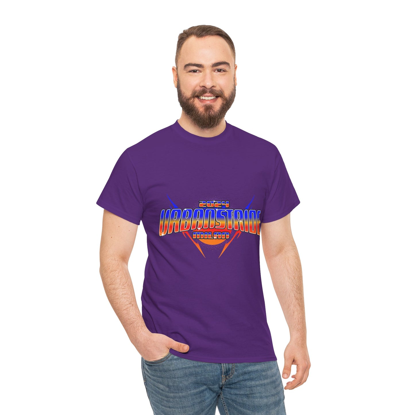 T-shirt con scritta "Urbanstride 2024 Italy"