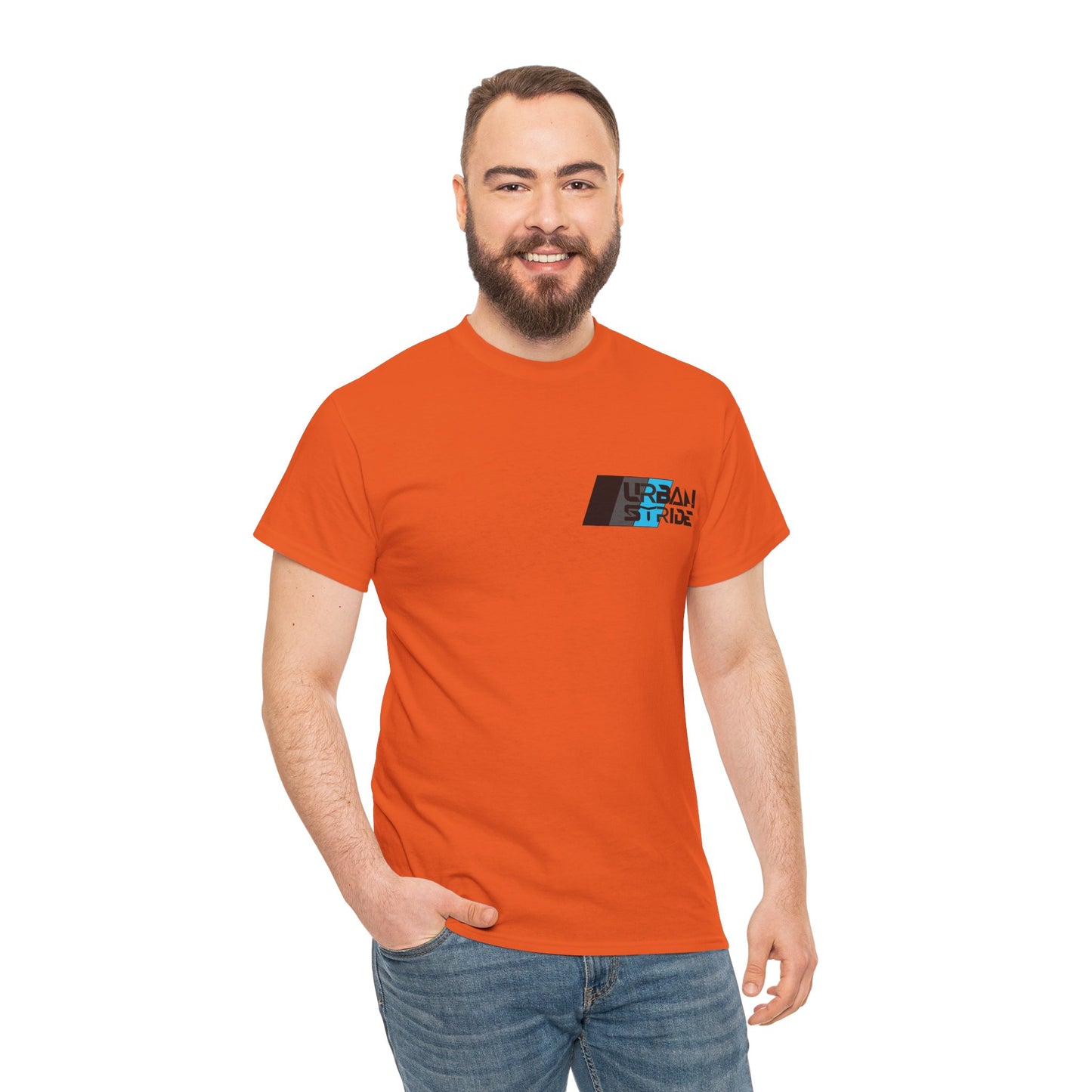 T-shirt con scritta "urbanstride " stile sportivo