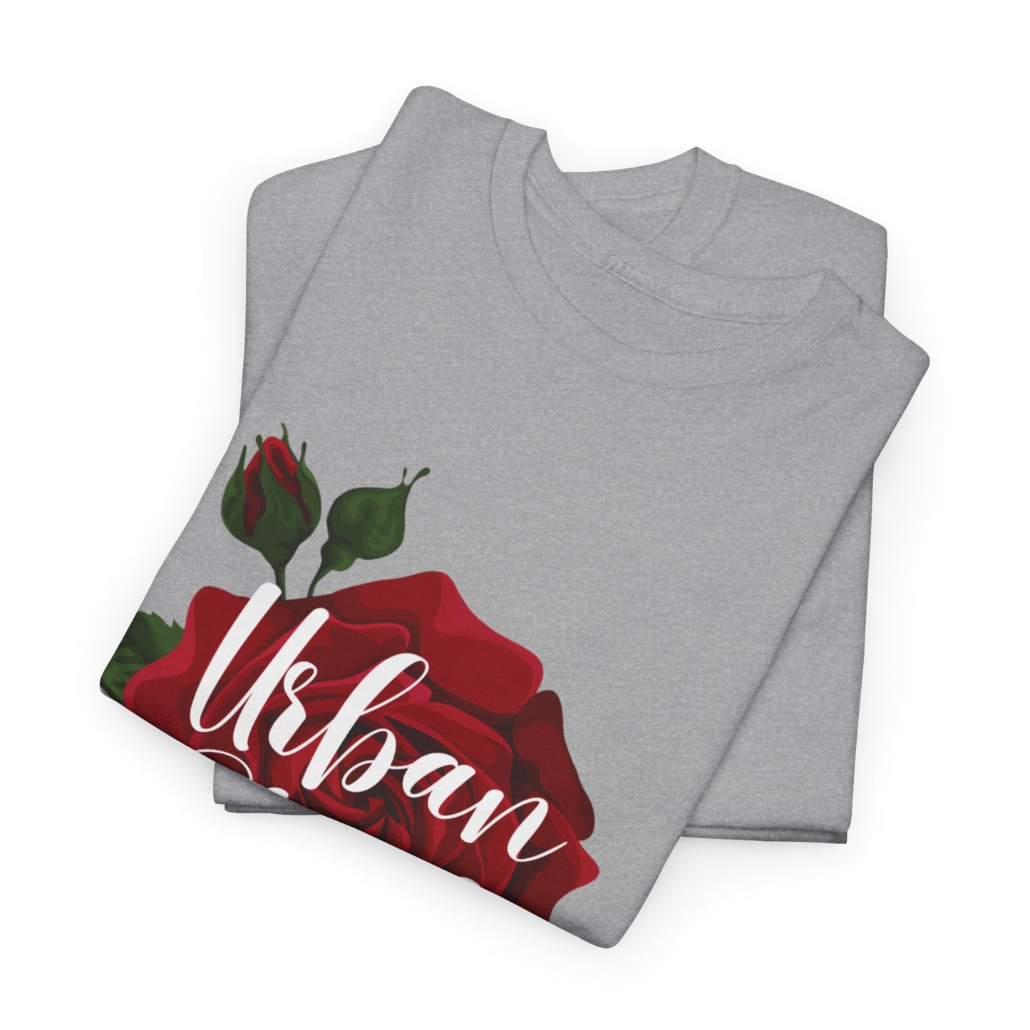 T-shirt con scritta "UrbanStride Vintage Flower