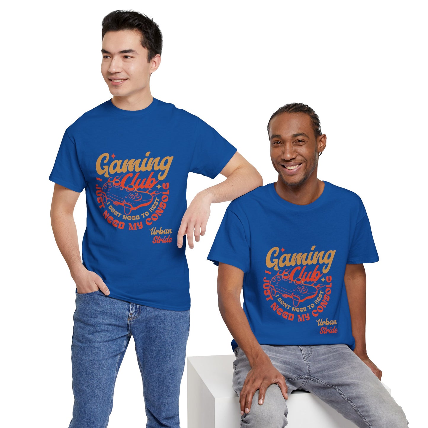 T-shirt con scritta “Gaming Club – I Just Need My Console”