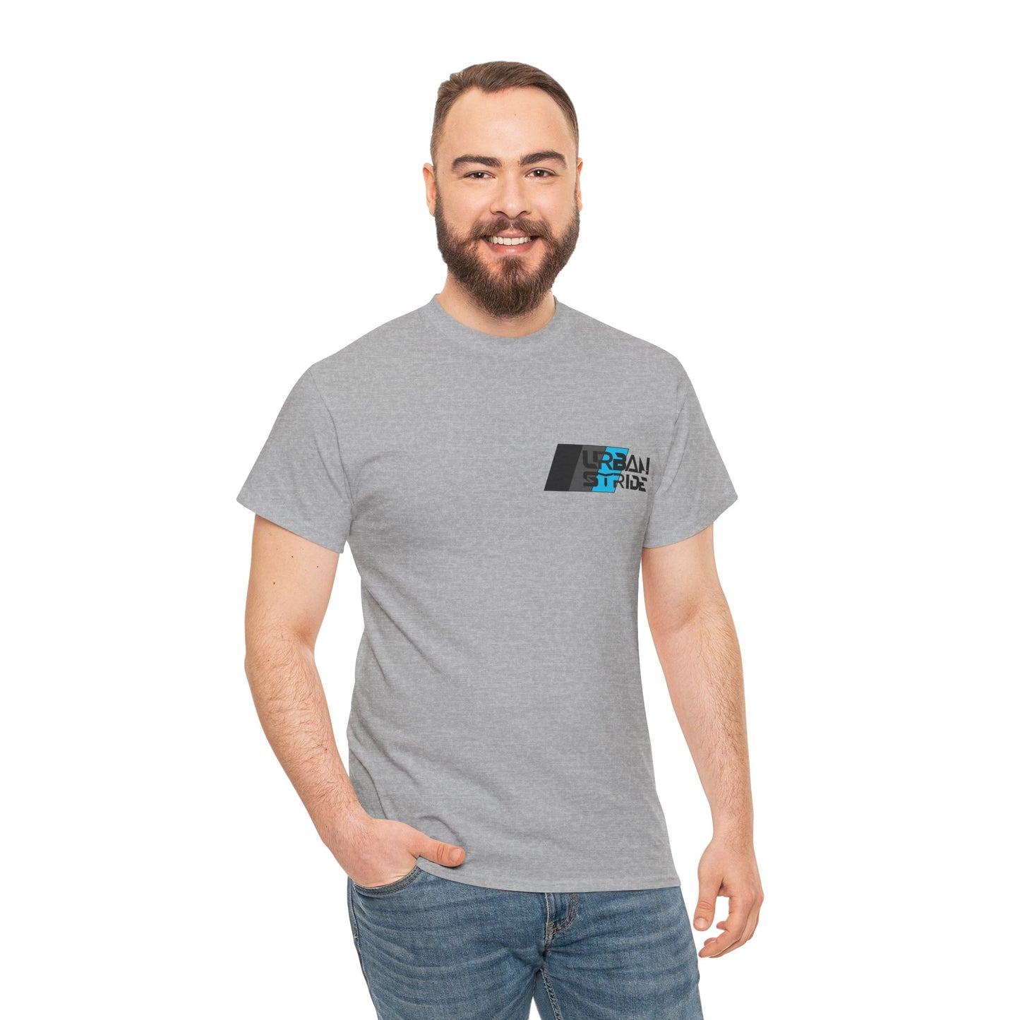 T-shirt con scritta "urbanstride " stile sportivo