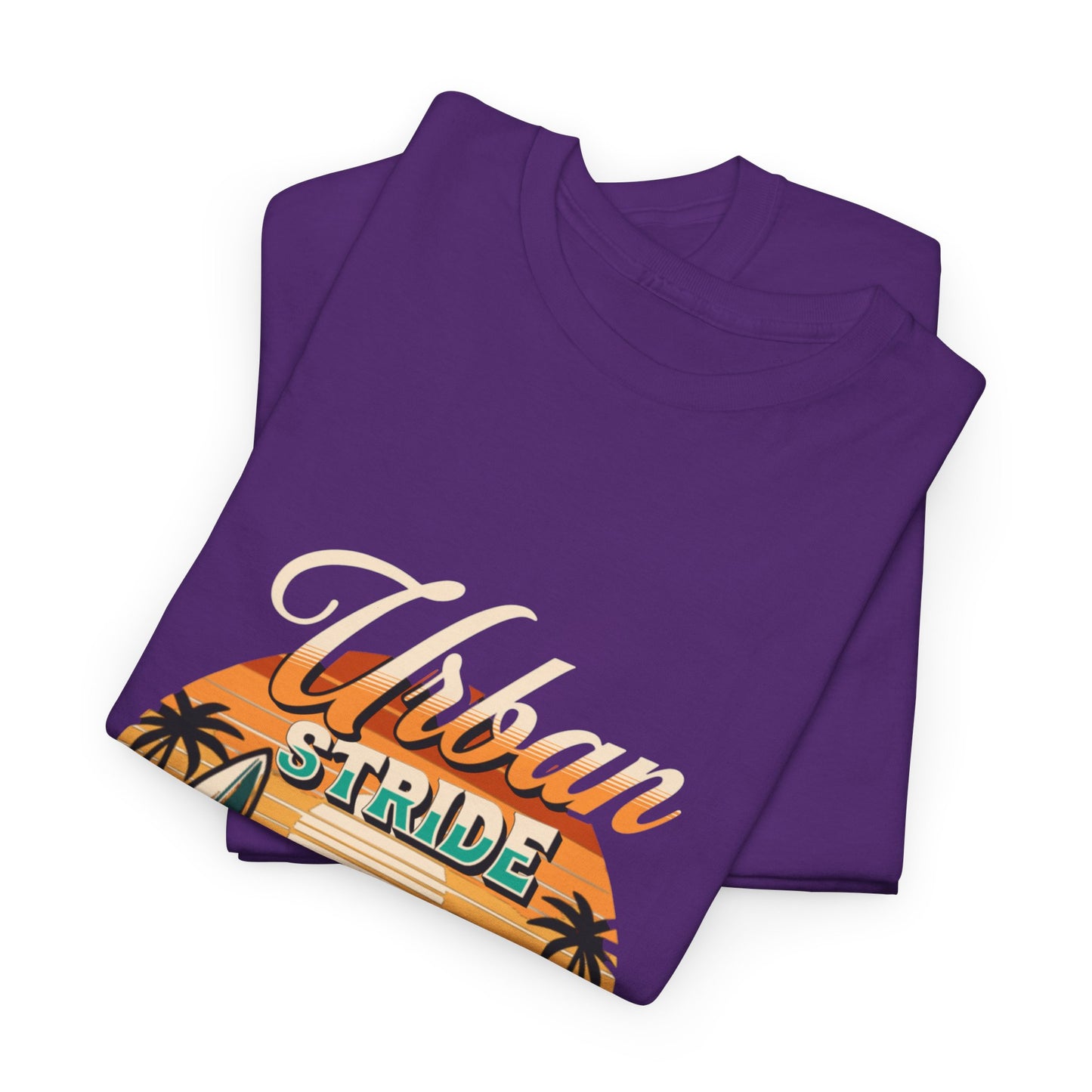 T-shirt con scritta"Urbanstride timeless style ocean drive "
