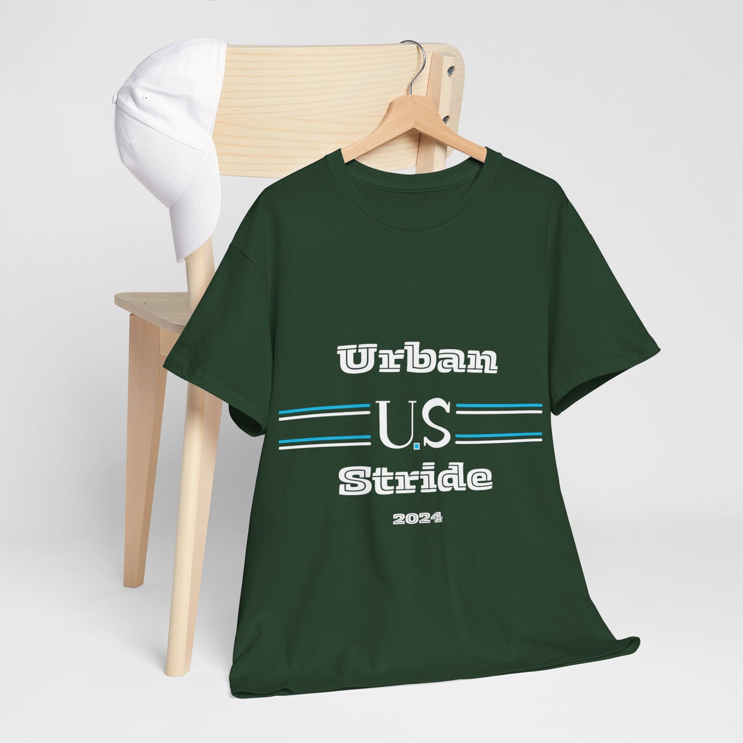 T-shirt con scritta "urbanstride " abbreviata U.S