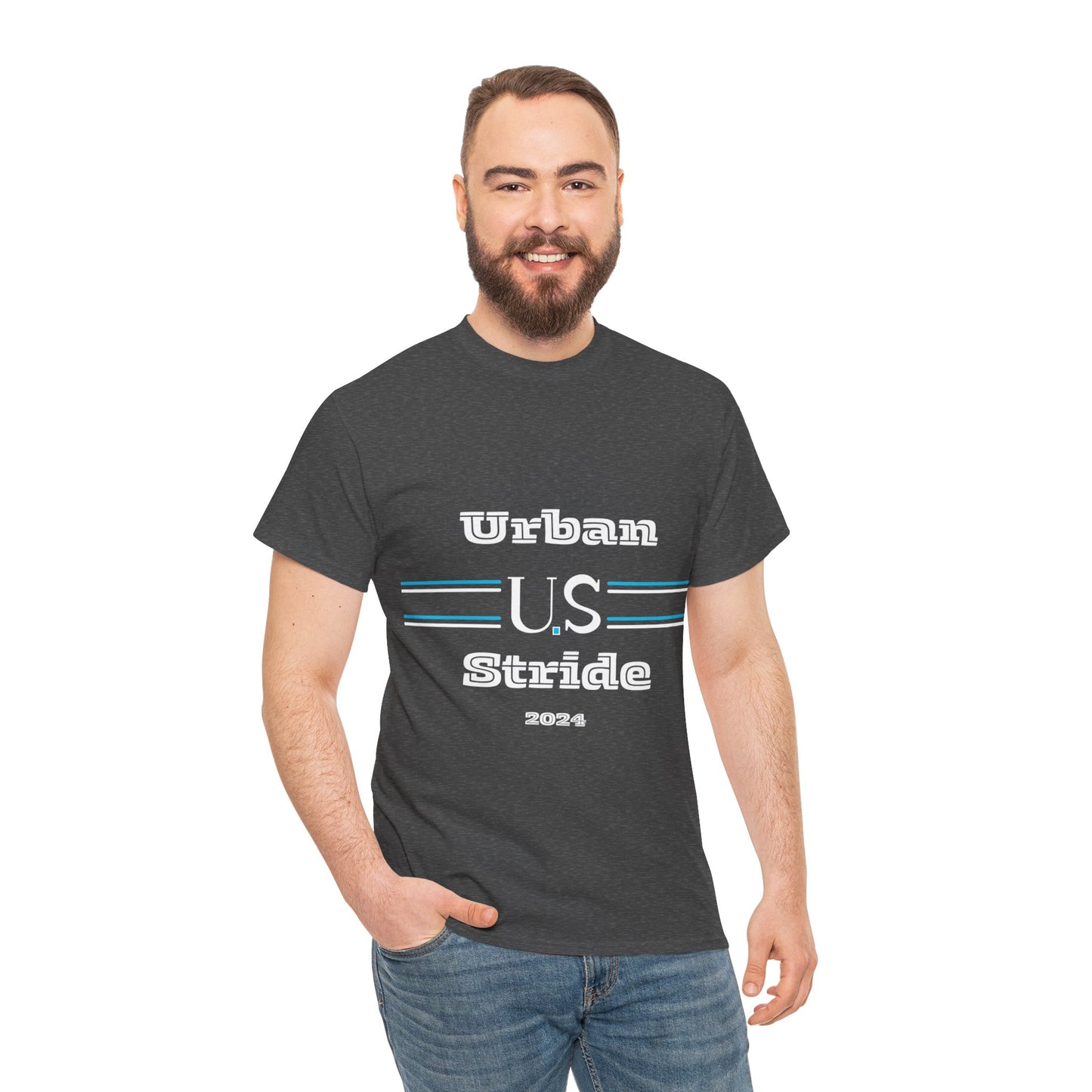 T-shirt con scritta "urbanstride " abbreviata U.S