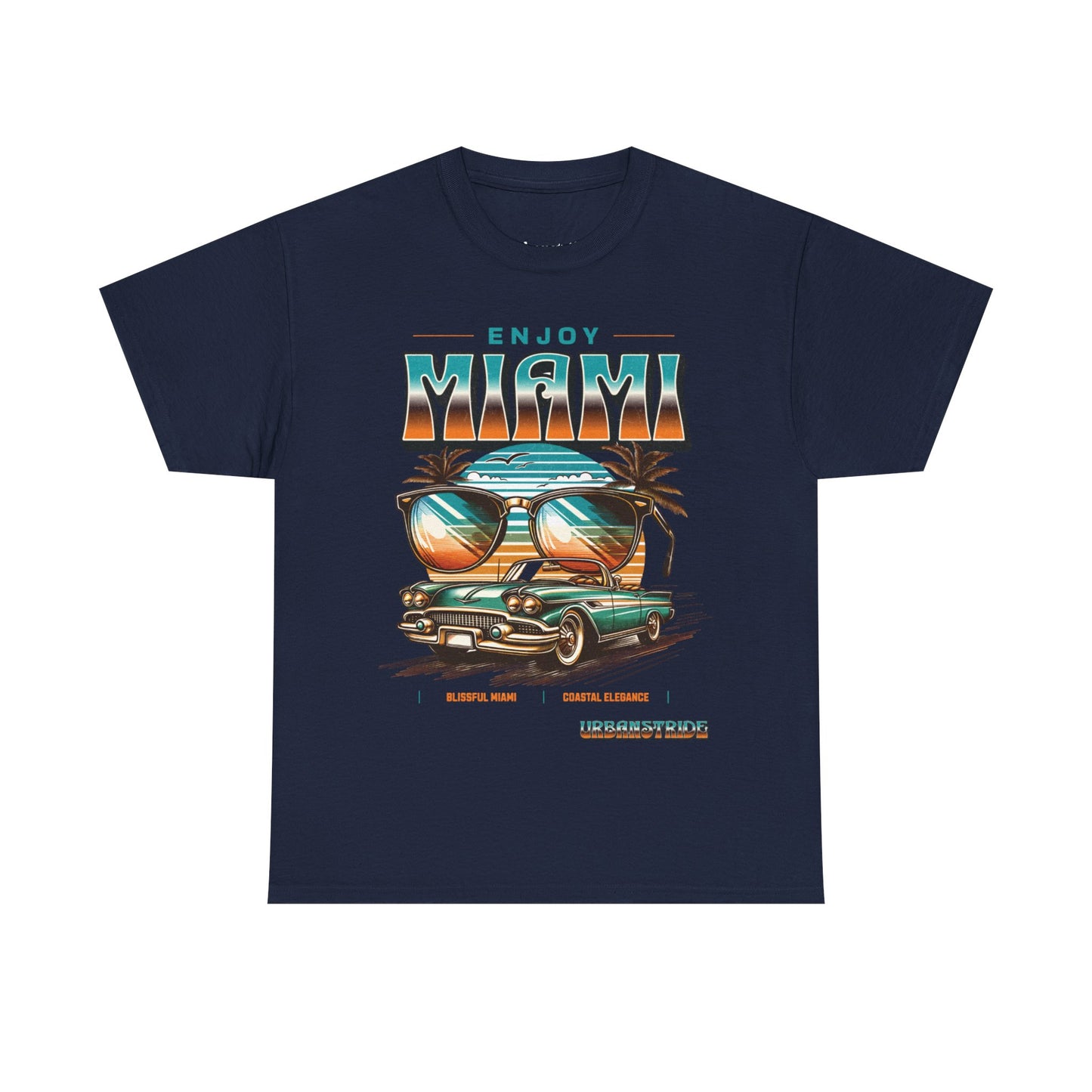 T-shirt con scritta" Enjoy Miami "