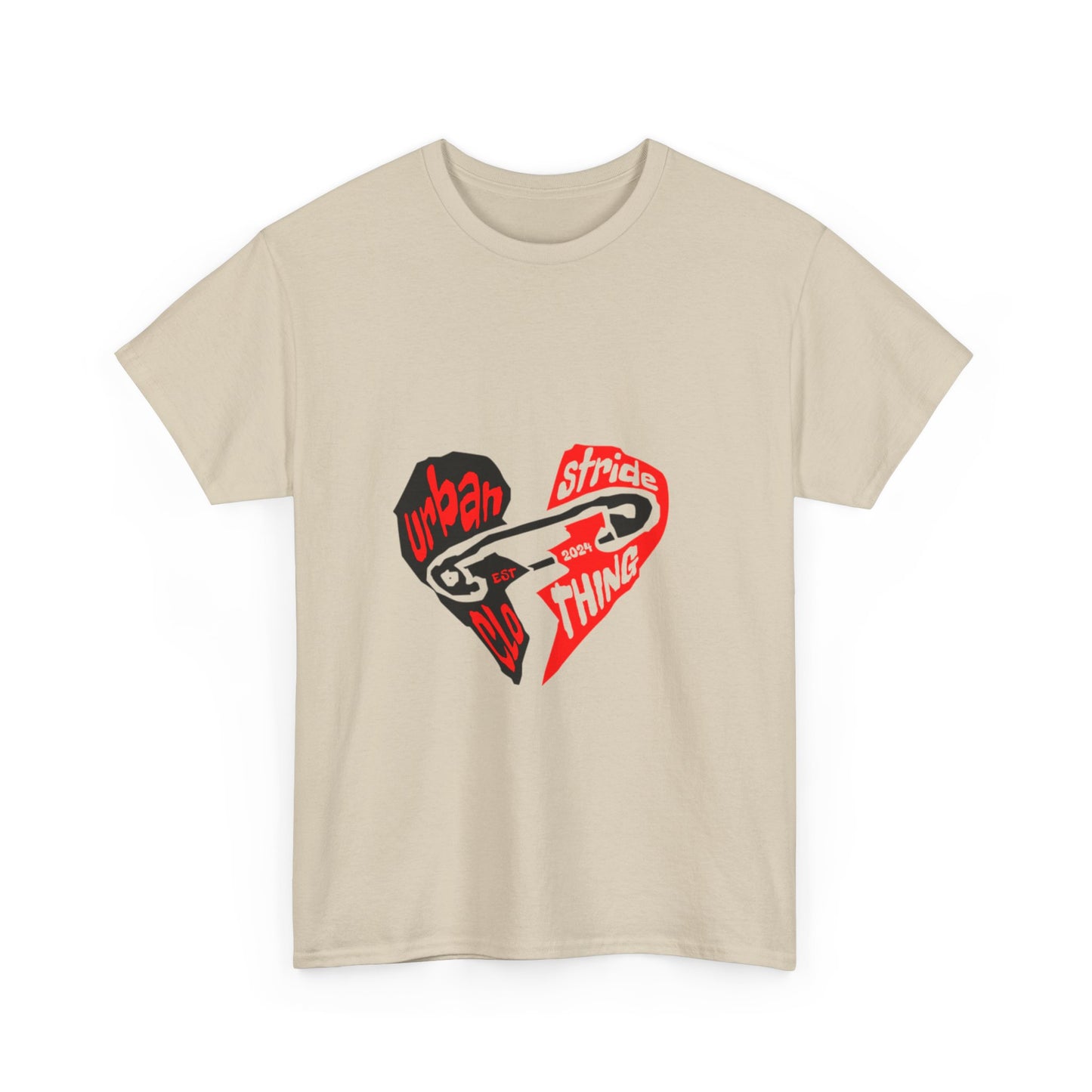T-shirt con disegno cuore spezzato