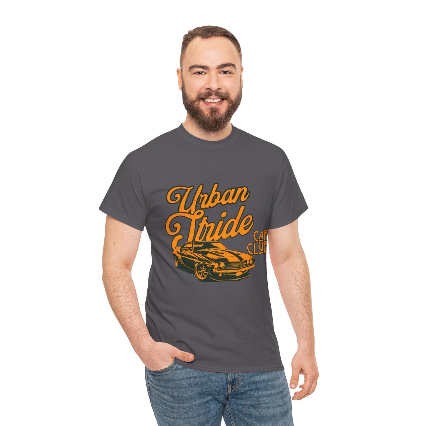 T-shirt con scritta "Urbanstride car club"