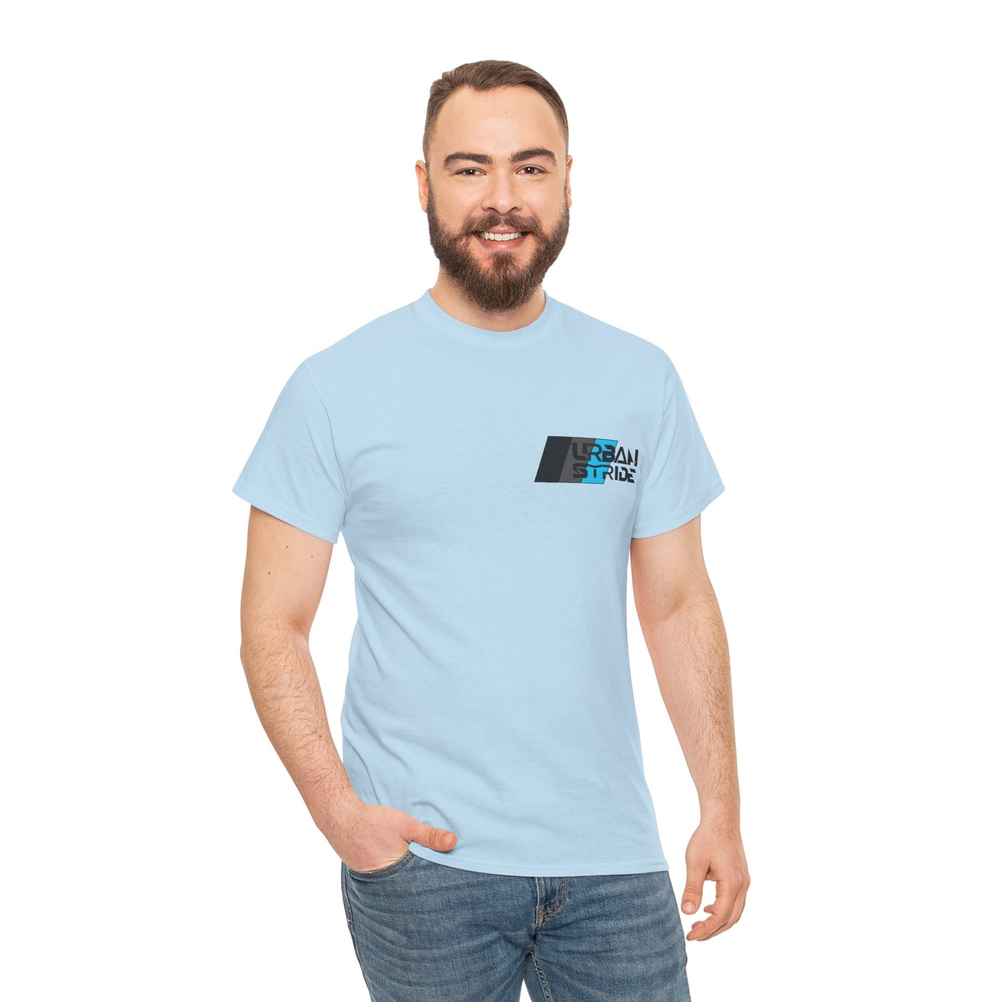 T-shirt con scritta "urbanstride " stile sportivo