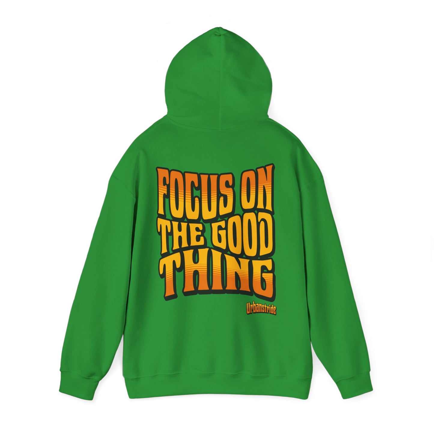 Felpa con scritta "Focus on the good thing"