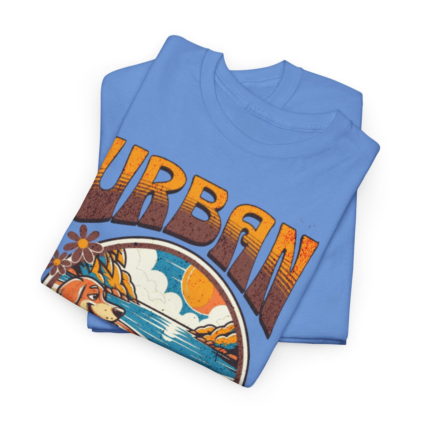 T-shirt con scritta "Urbanstride" e cane
