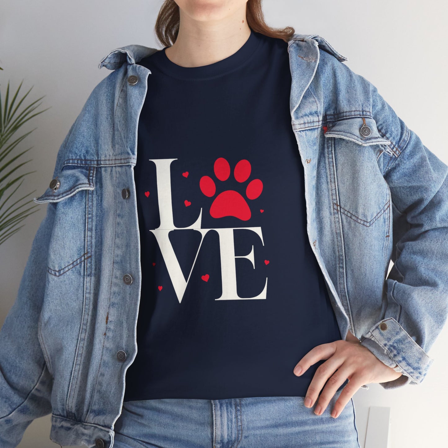 T-shirt con scritta "Love"