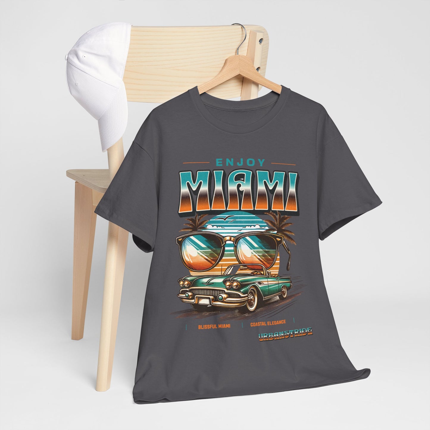 T-shirt con scritta" Enjoy Miami "