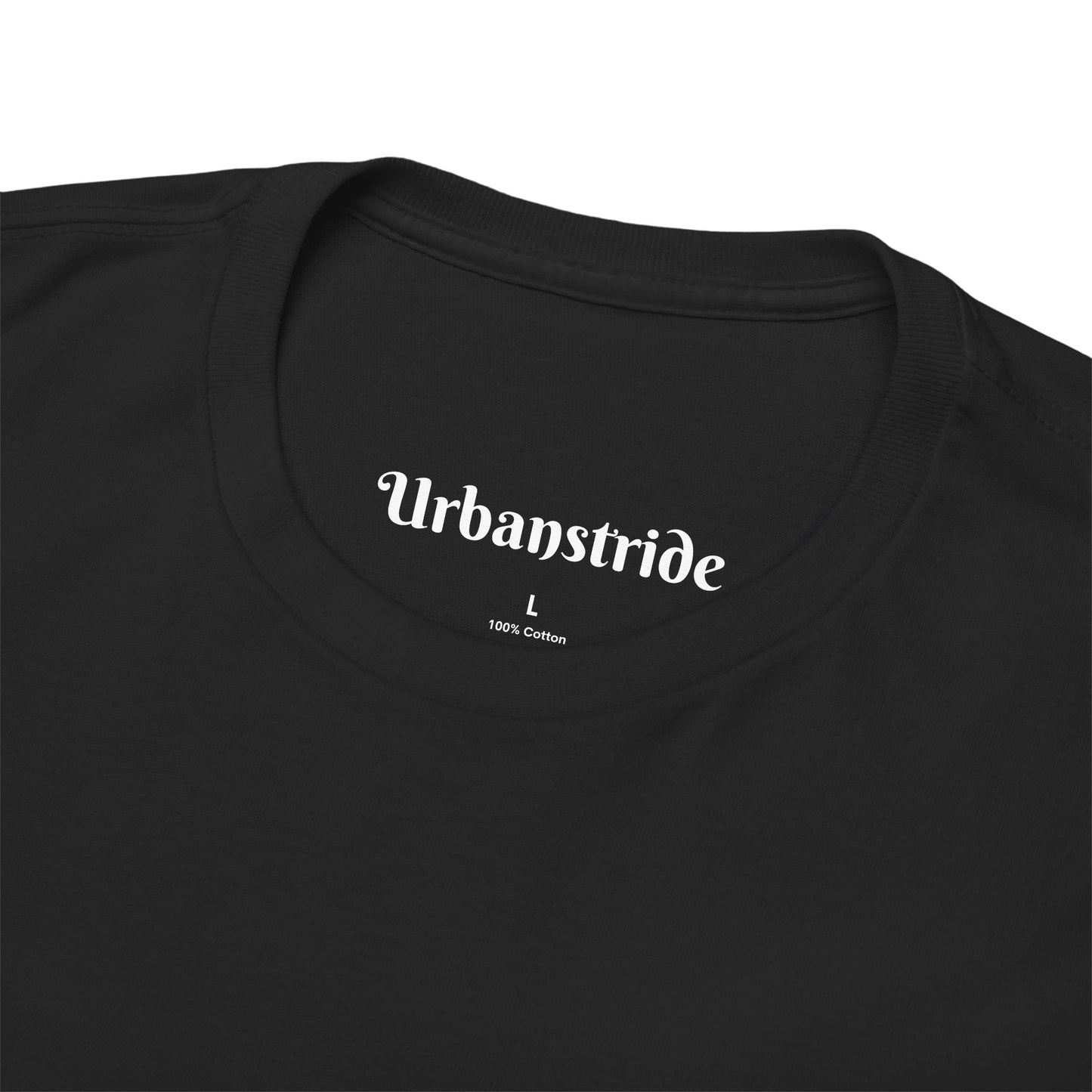 T-shirt con scritta "Urban Stride" sfumata arancio-rosso